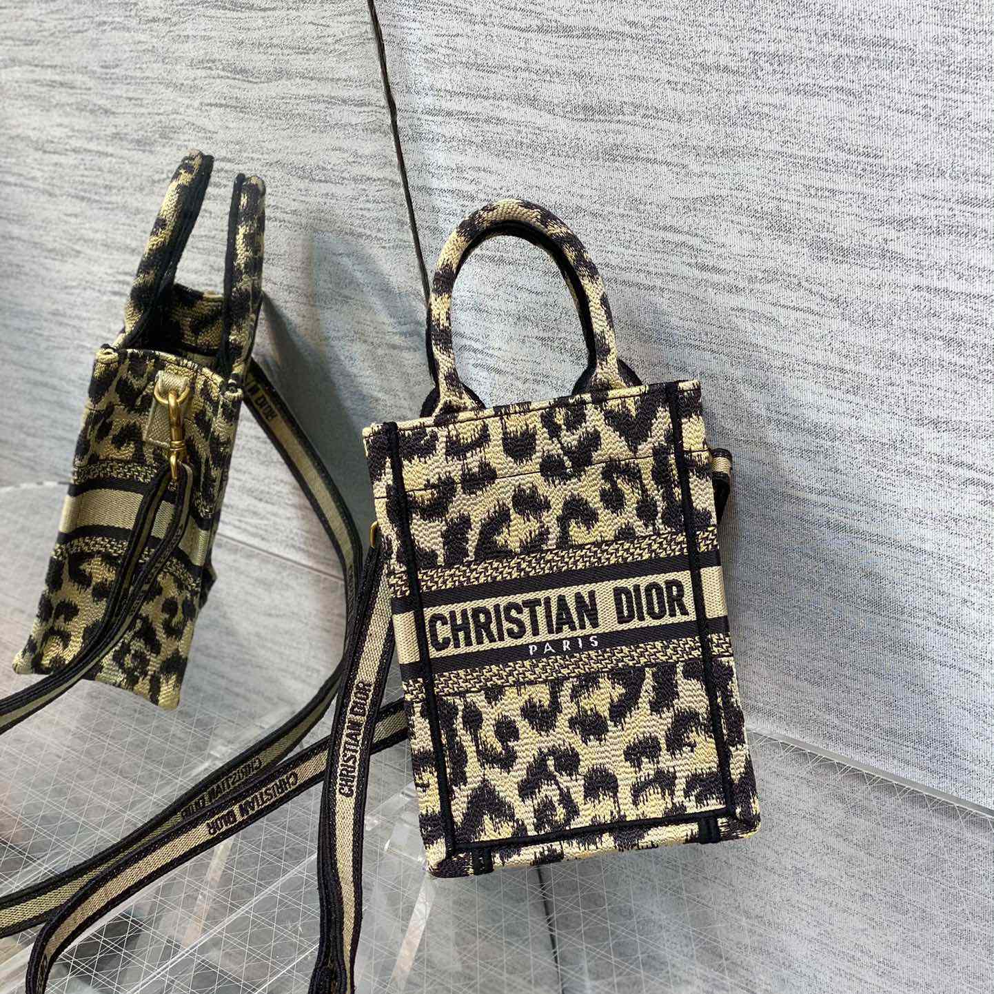 Dior Mini Dior Book Tote Phone Bag - DopestKickz