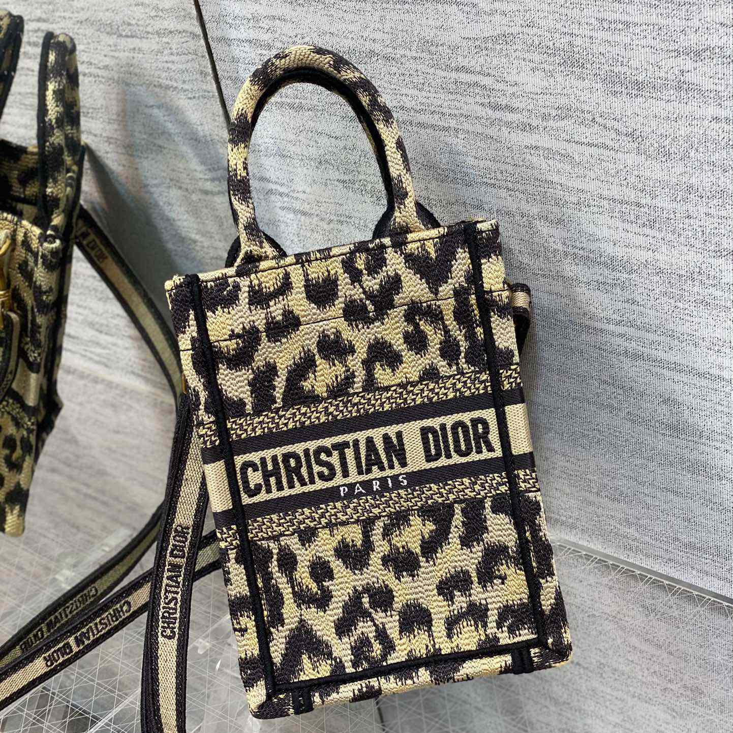 Dior Mini Dior Book Tote Phone Bag - DopestKickz