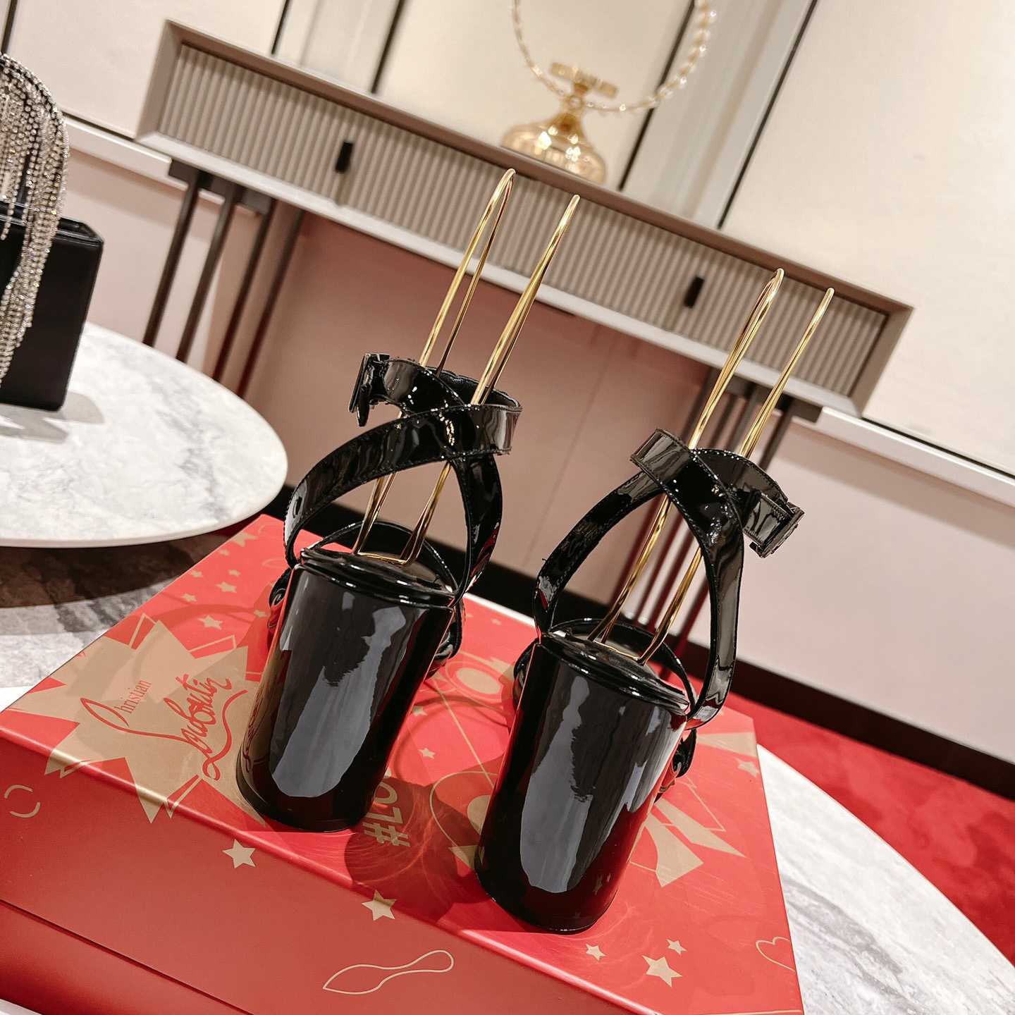 Christian Louboutin Miss Sabina Patent Sandals 85 - DopestKickz