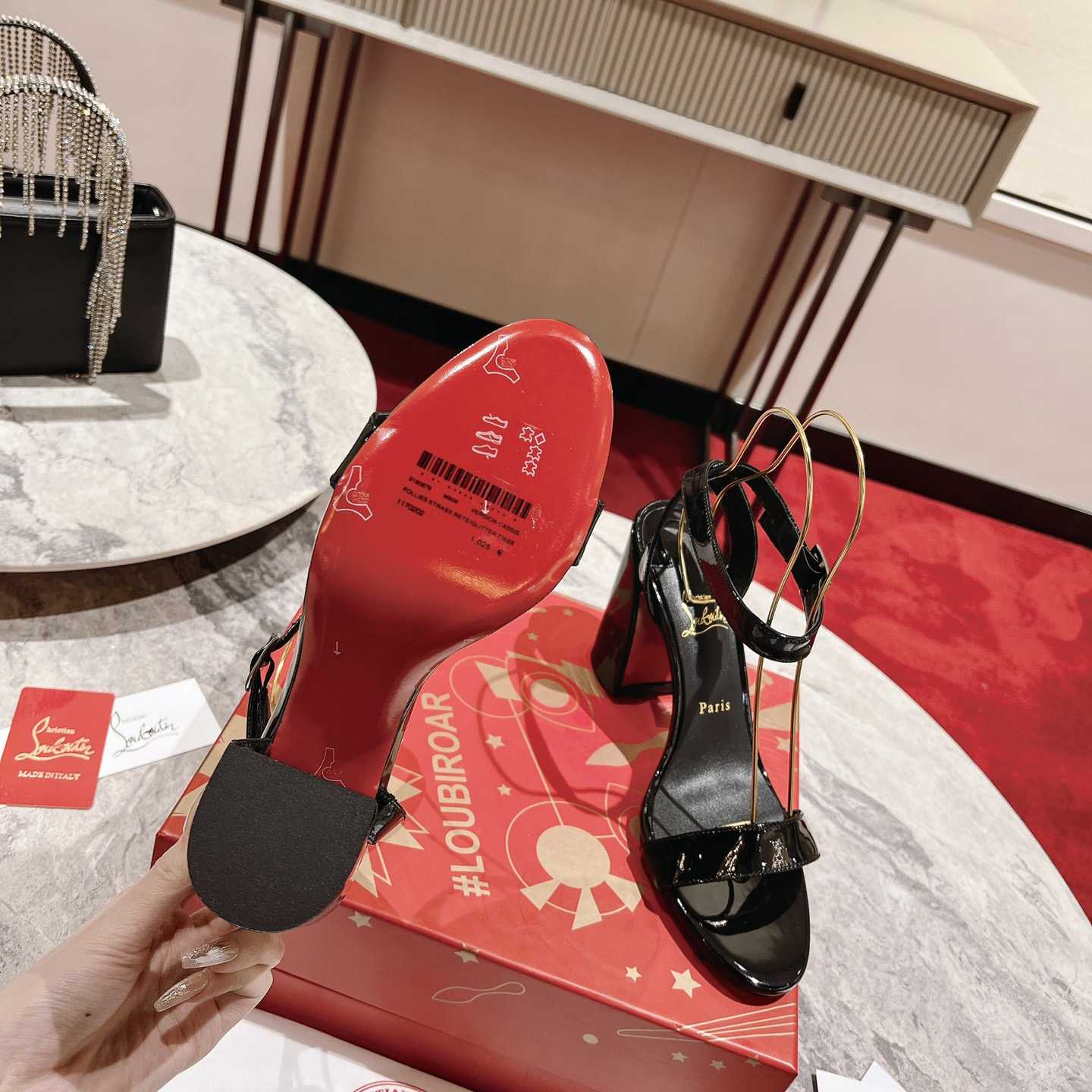 Christian Louboutin Miss Sabina Patent Sandals 85 - DopestKickz