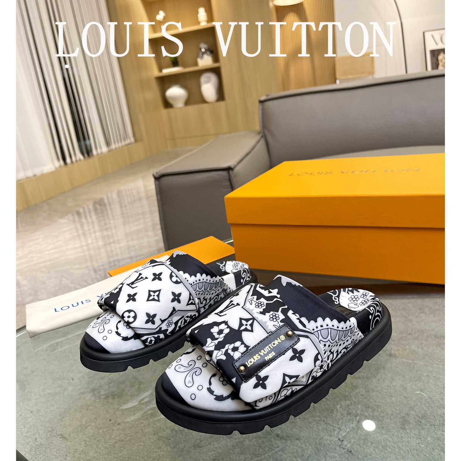 Louis Vuitton Slipper Pillow Flat Comfort Mule       - DopestKickz