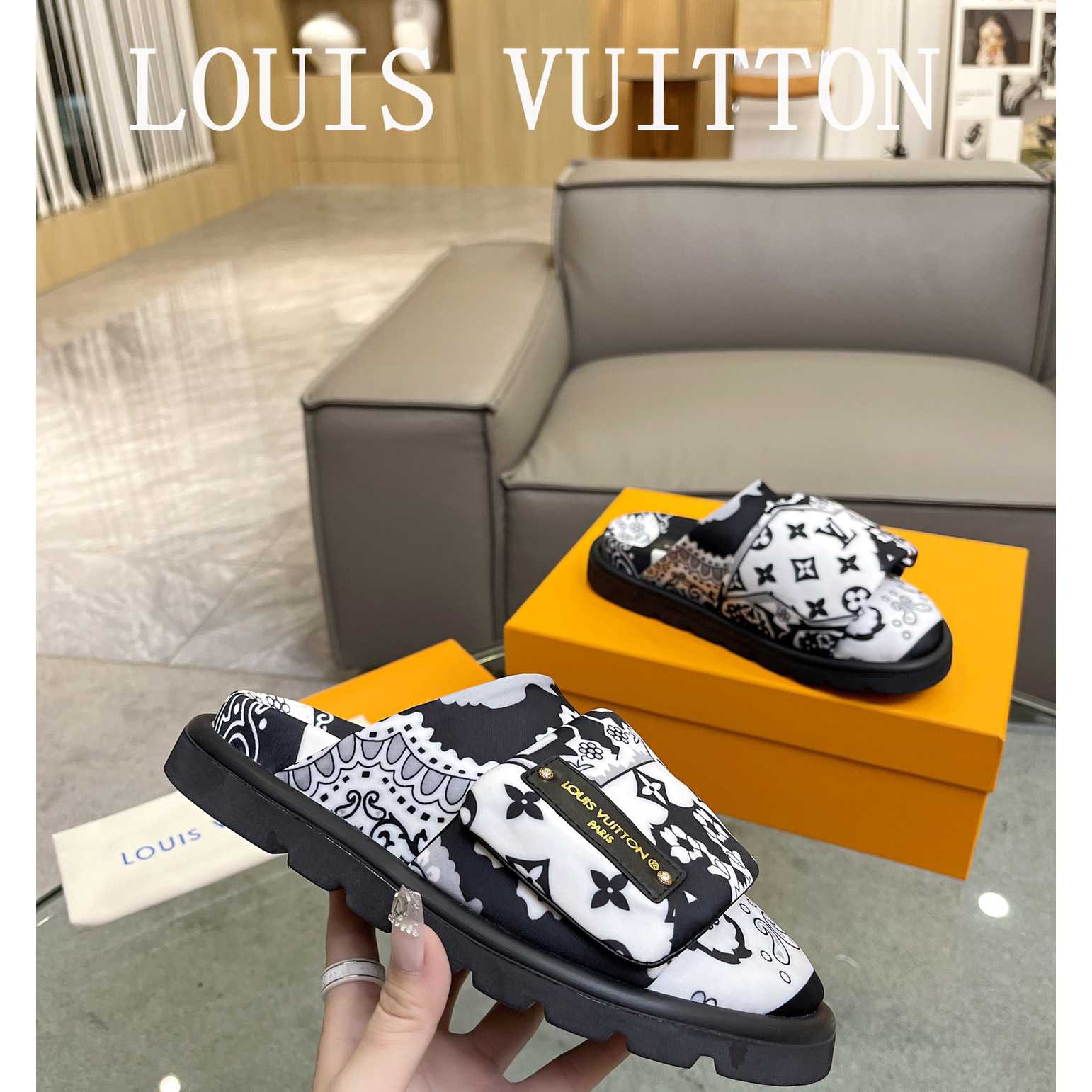 Louis Vuitton Slipper Pillow Flat Comfort Mule       - DopestKickz