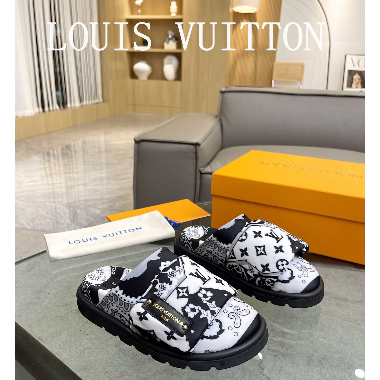 Louis Vuitton Slipper Pillow Flat Comfort Mule       - DopestKickz