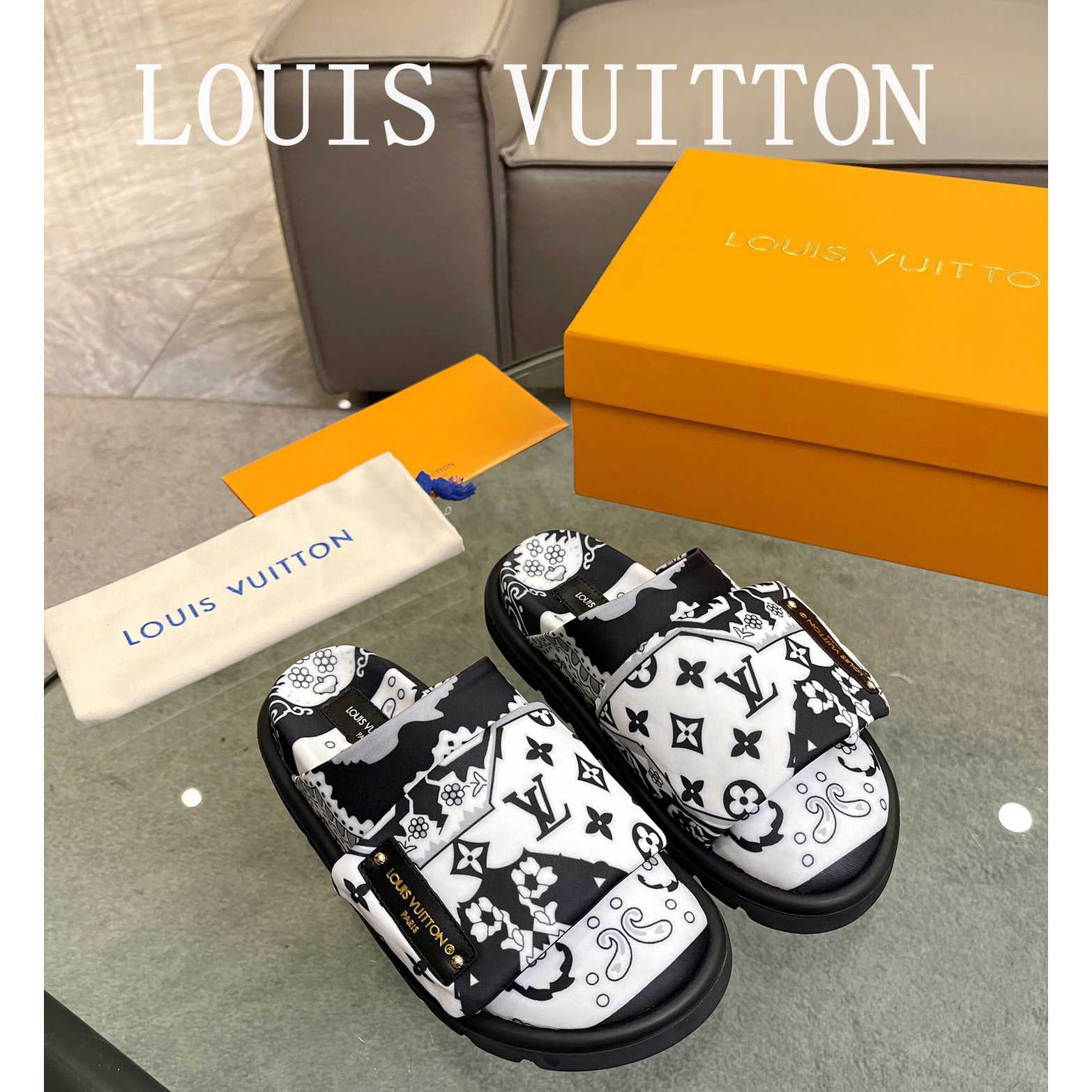 Louis Vuitton Slipper Pillow Flat Comfort Mule       - DopestKickz