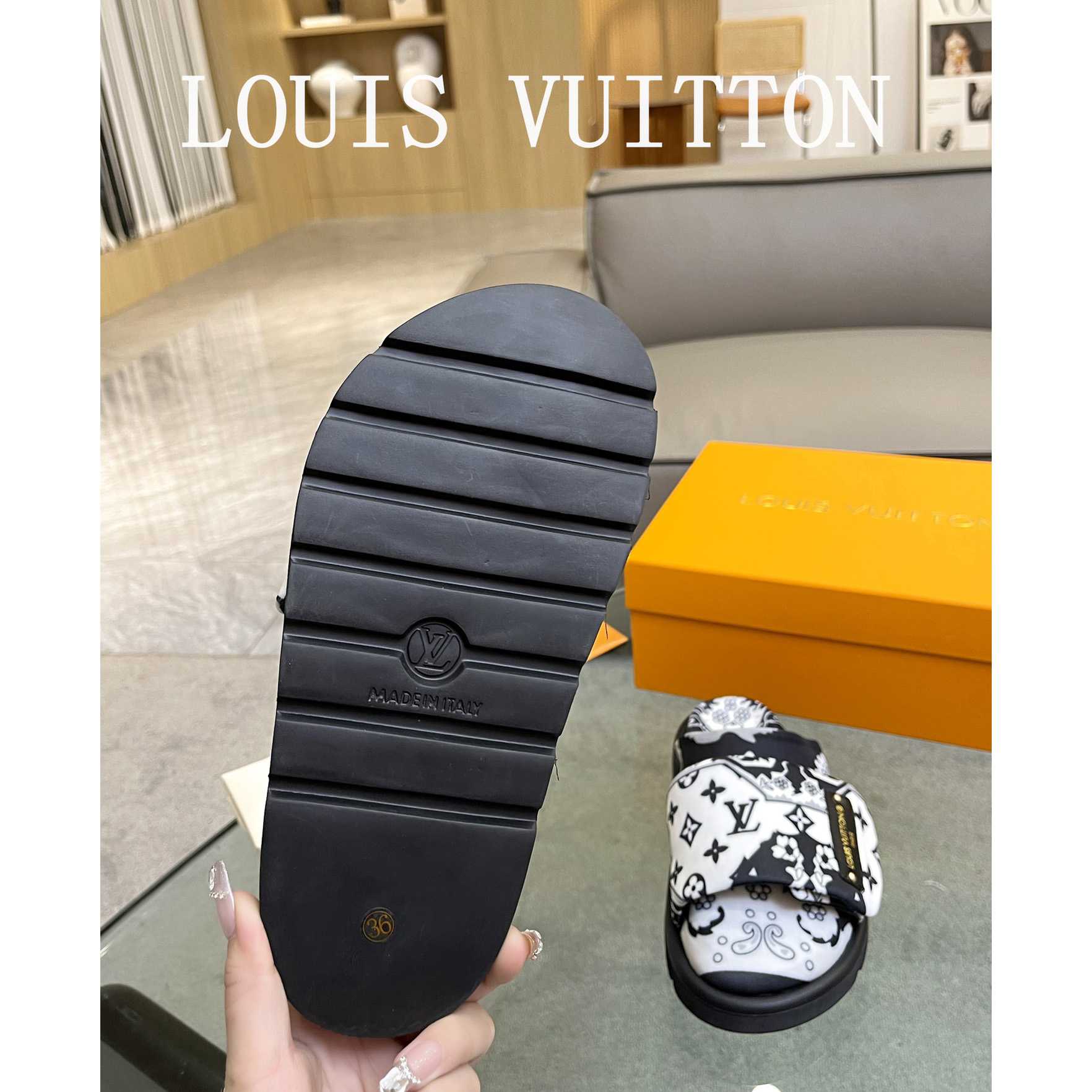 Louis Vuitton Slipper Pillow Flat Comfort Mule       - DopestKickz