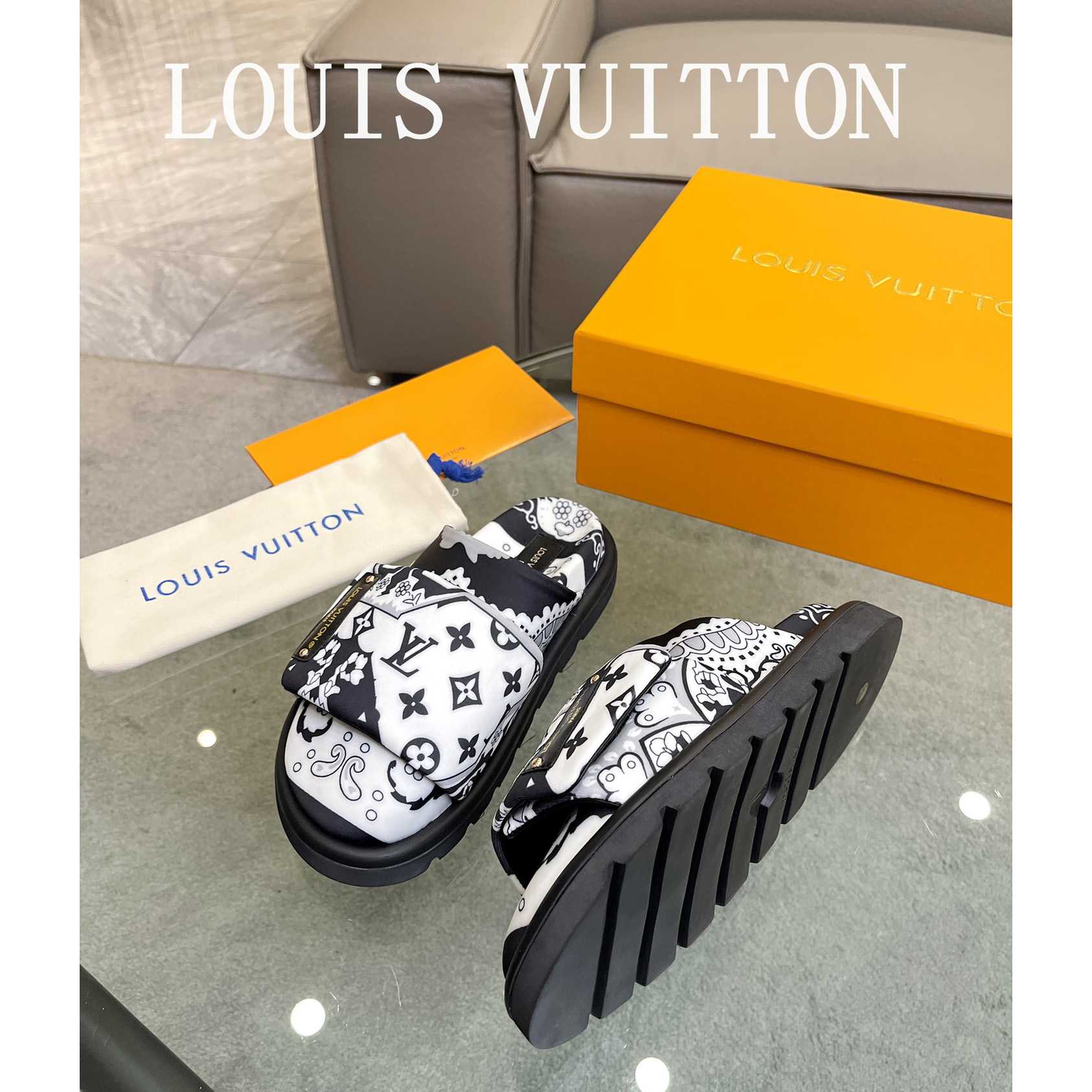 Louis Vuitton Slipper Pillow Flat Comfort Mule       - DopestKickz