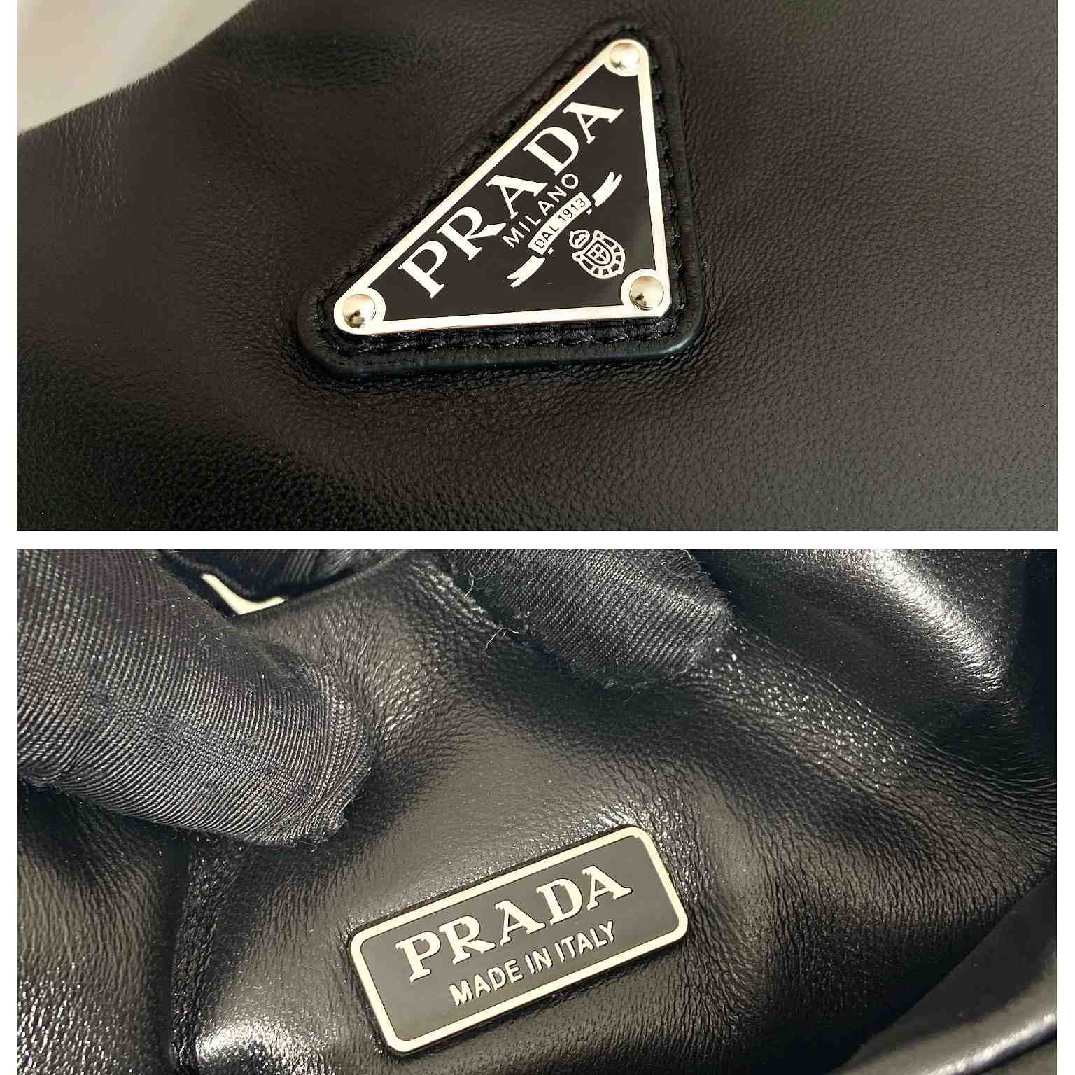 Prada Medium Padded Prada Soft Nappa Leather Bag - DopestKickz