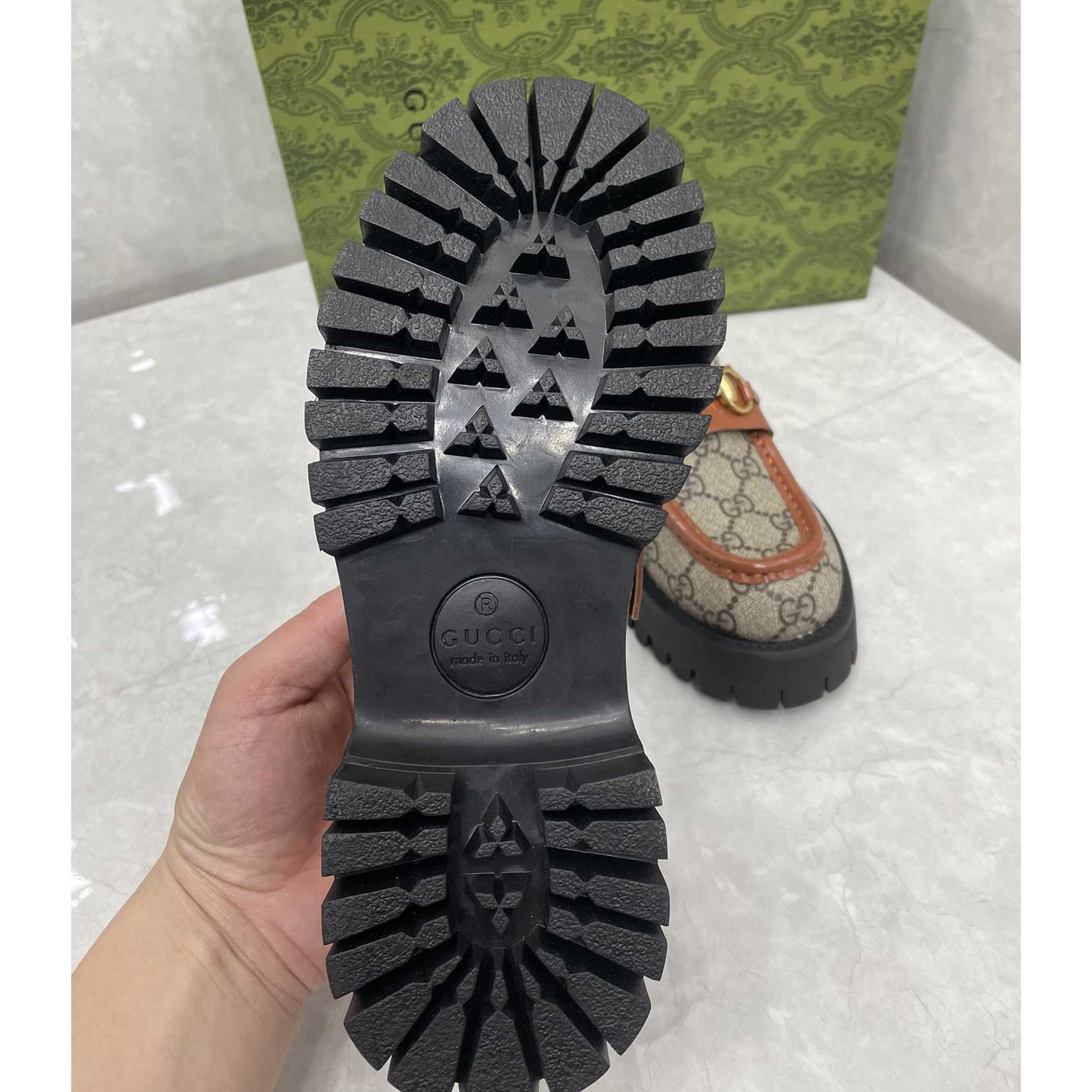 Gucci Women's GG Lug Sole Loafer - DopestKickz