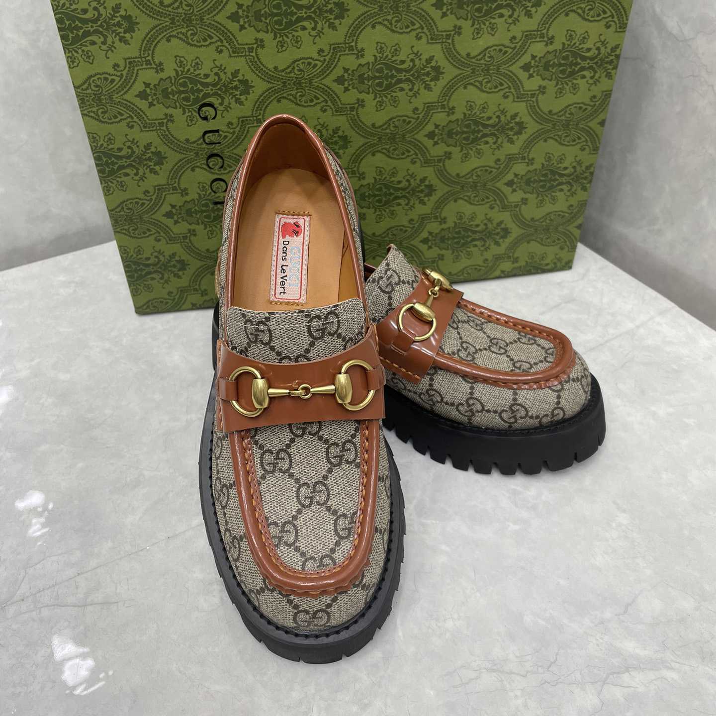 Gucci Women's GG Lug Sole Loafer - DopestKickz