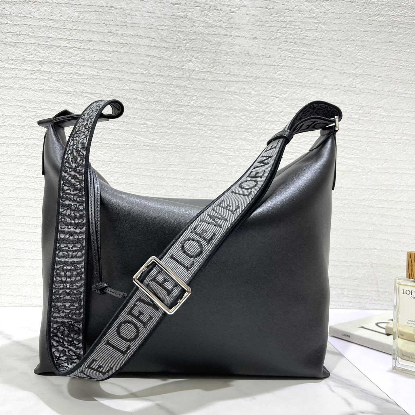 Loewe Cubi Crossbody Bag In Supple Smooth Calfskin And Jacquard - DopestKickz