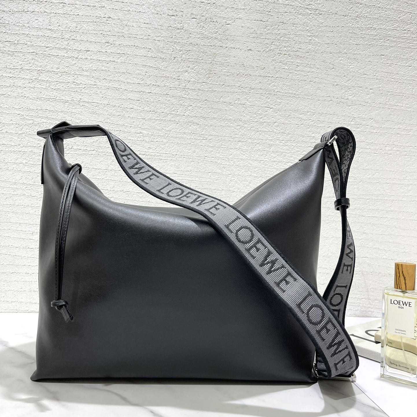 Loewe Cubi Crossbody Bag In Supple Smooth Calfskin And Jacquard - DopestKickz