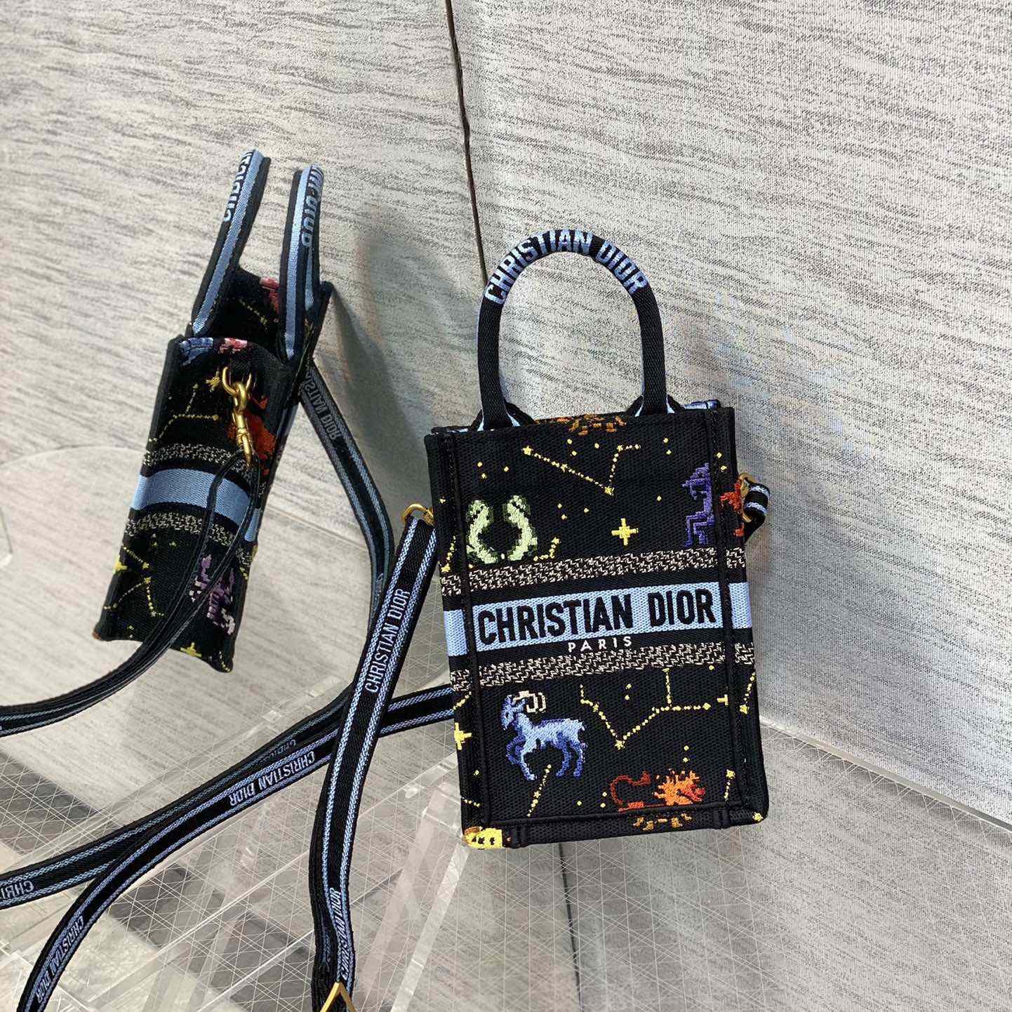 Dior Mini Dior Book Tote Phone Bag - DopestKickz