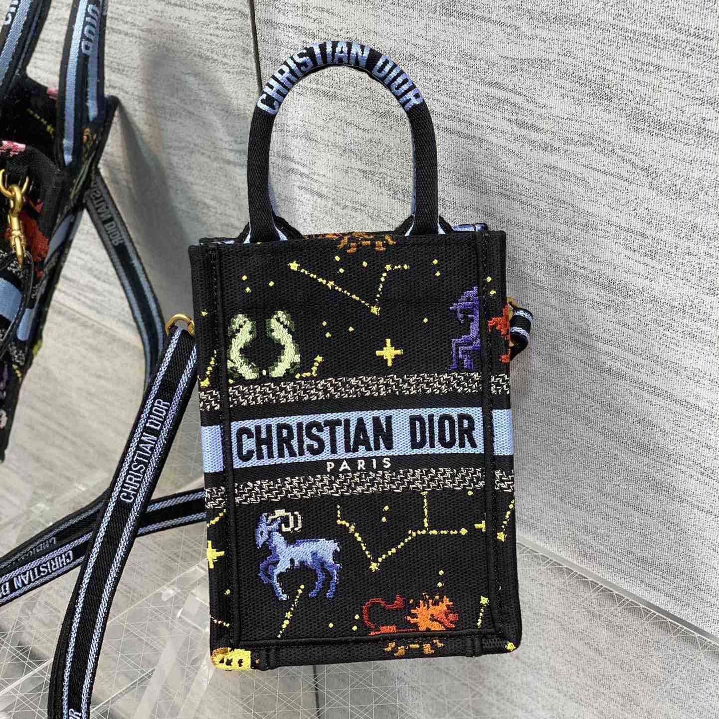 Dior Mini Dior Book Tote Phone Bag - DopestKickz