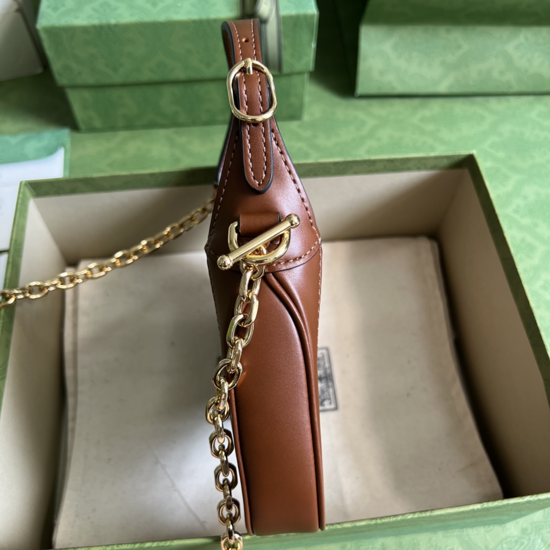 Gucci Jackie 1961 Crystal GG Mini Shoulder Bag(19x13x13cm)   - DopestKickz