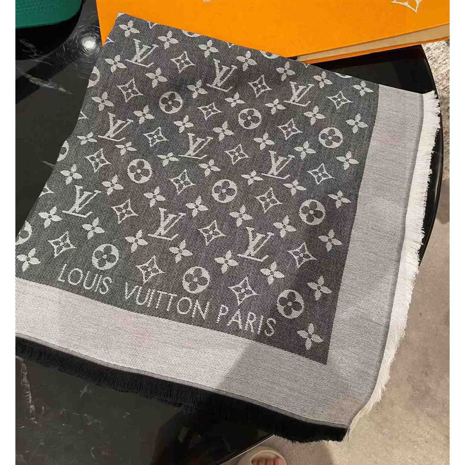 Louis Vuitton Monogram Denim Shawl - DopestKickz