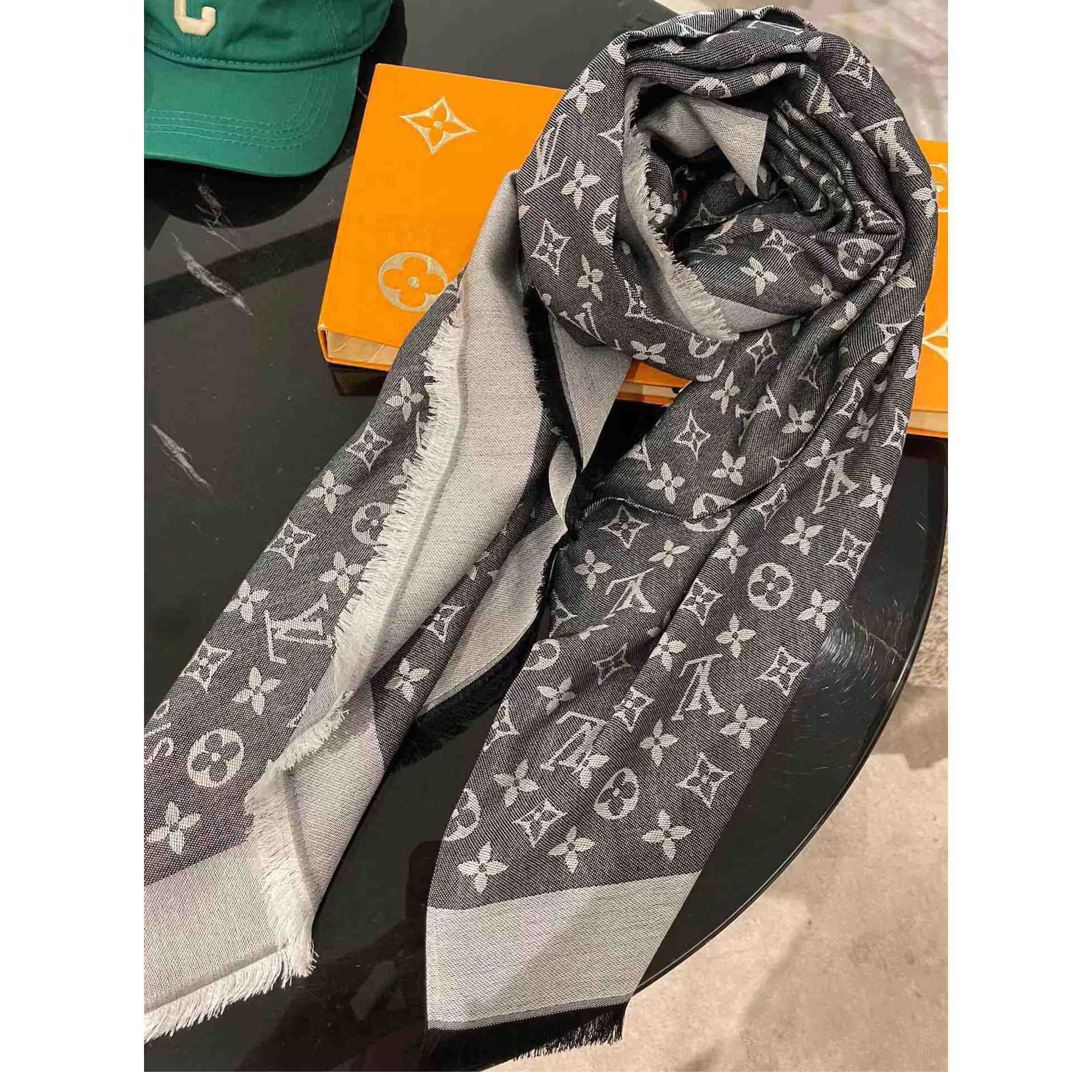 Louis Vuitton Monogram Denim Shawl - DopestKickz