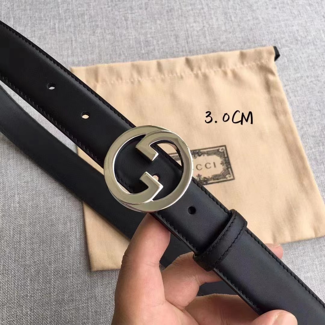 Gucci Leather Belt   30mm - DopestKickz