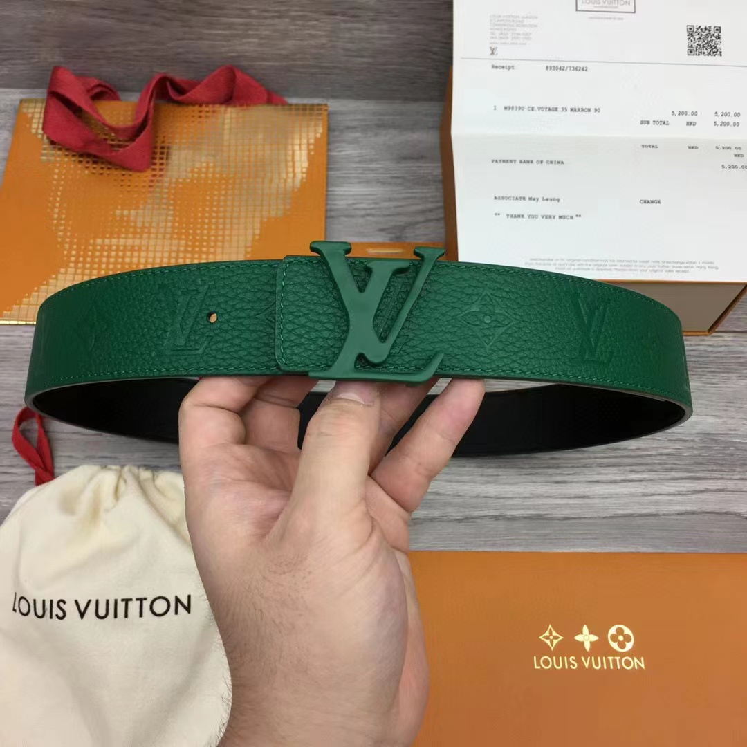 Louis Vuitton LV Shape 40MM Reversible Belt - DopestKickz