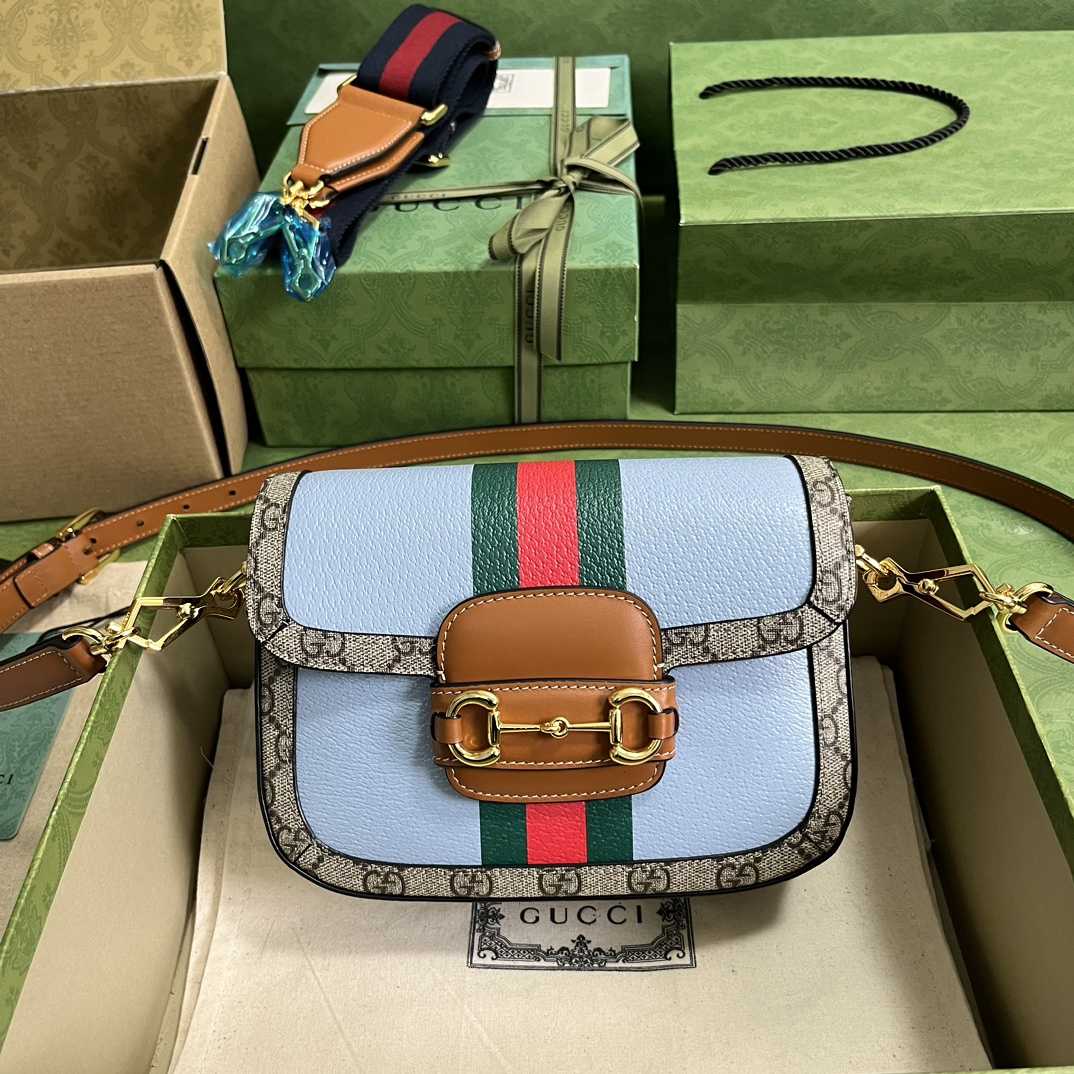Gucci Horsebit 1955 Mini Bag(20.5-14.5-5cm)   - DopestKickz