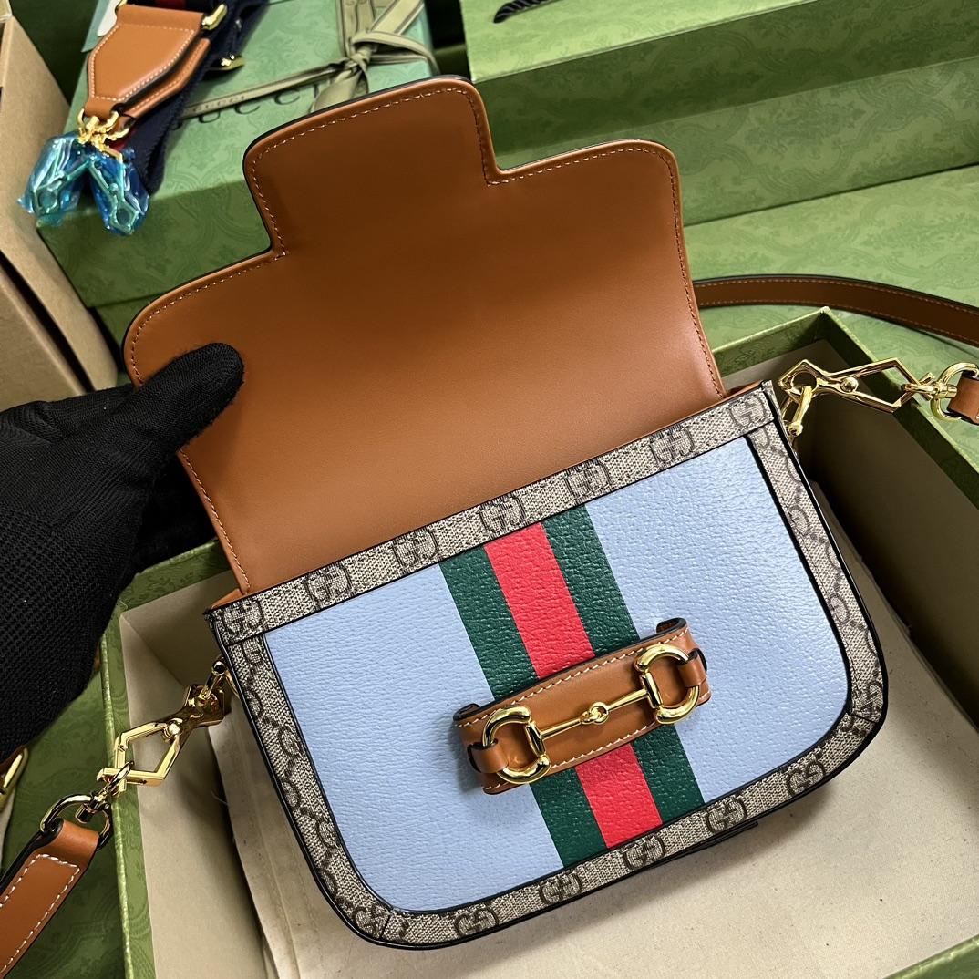 Gucci Horsebit 1955 Mini Bag(20.5-14.5-5cm)   - DopestKickz