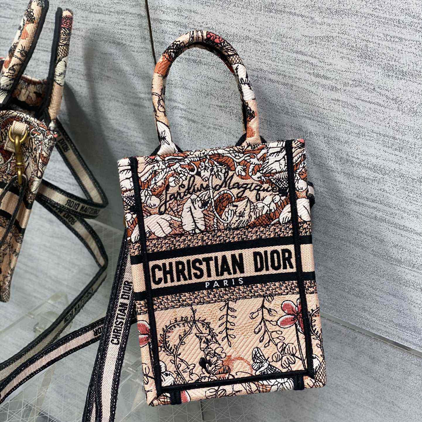 Dior Mini Dior Book Tote Phone Bag - DopestKickz