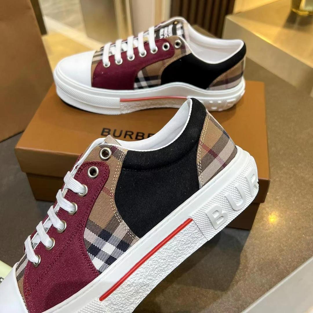 Burberry Kai Check Low-Top Sneakers - DopestKickz