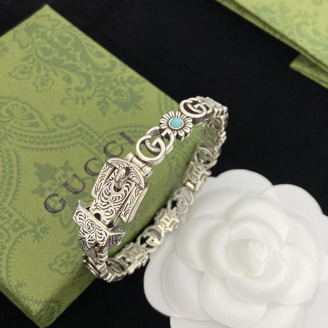 Gucci Double G Flower Bracelet - DopestKickz