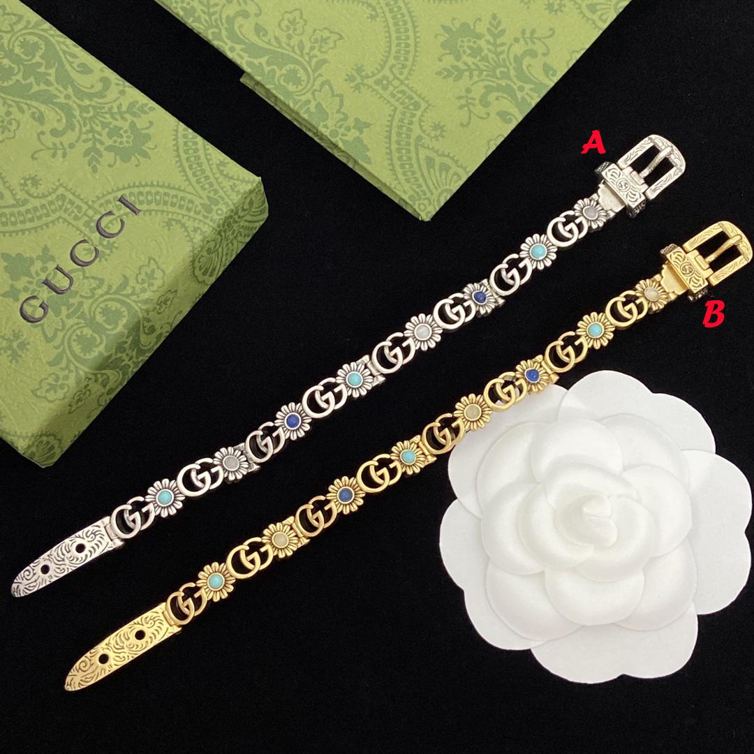 Gucci Double G Flower Bracelet - DopestKickz