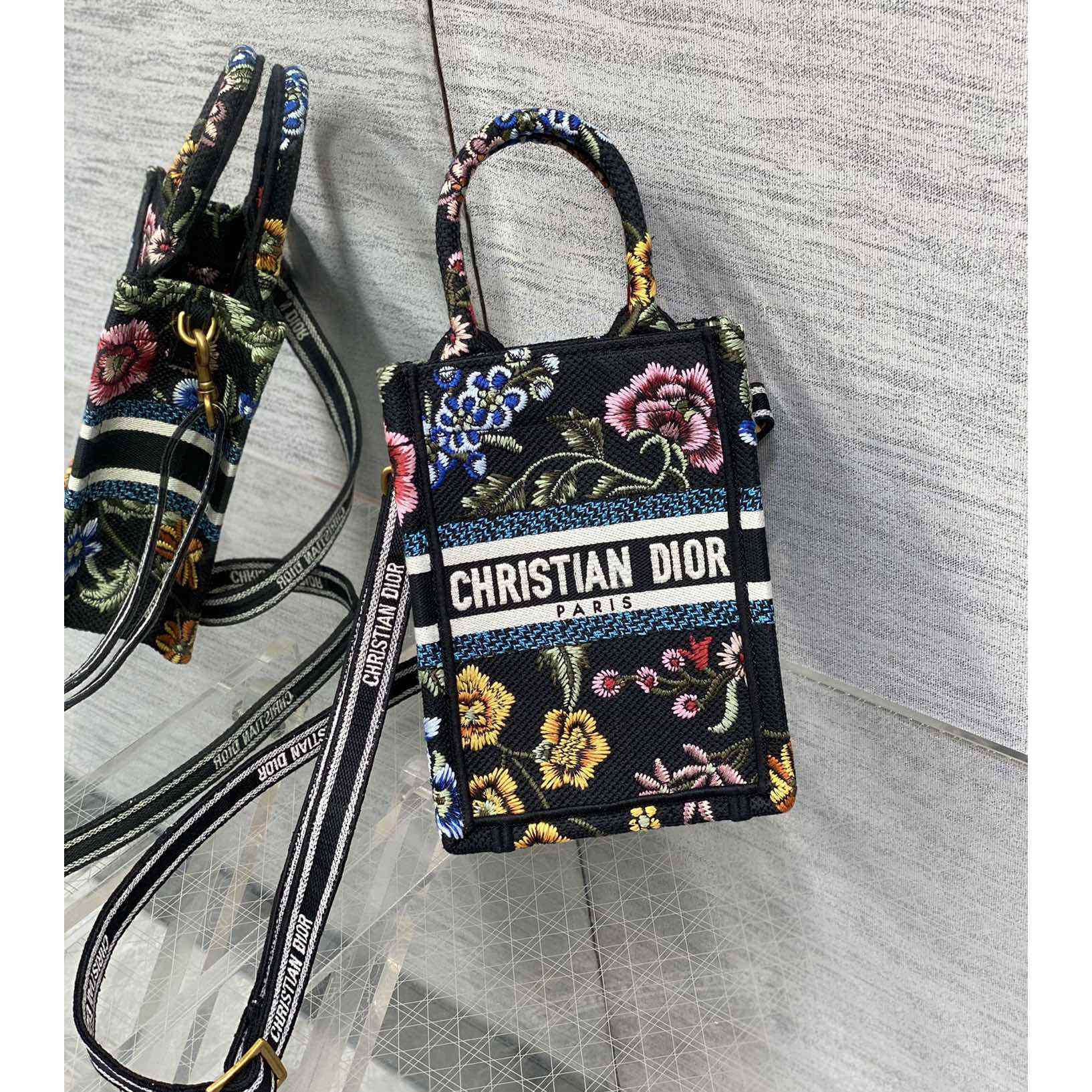 Dior Mini Dior Book Tote Phone Bag - DopestKickz