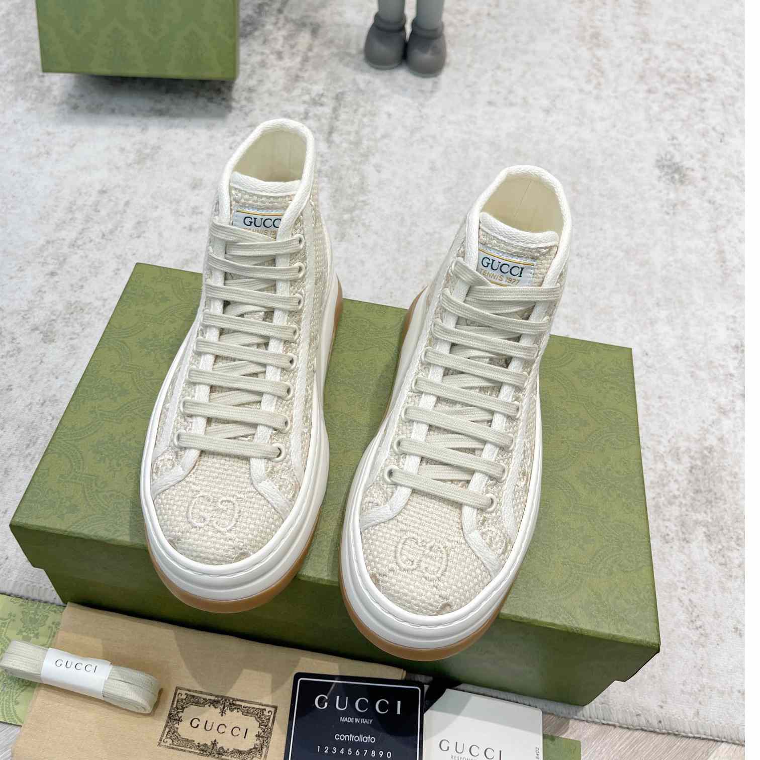 Gucci GG High Top Sneaker - DopestKickz