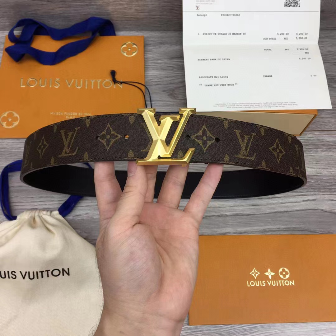 Louis Vuitton LV Initiales Reversible Belt   - DopestKickz