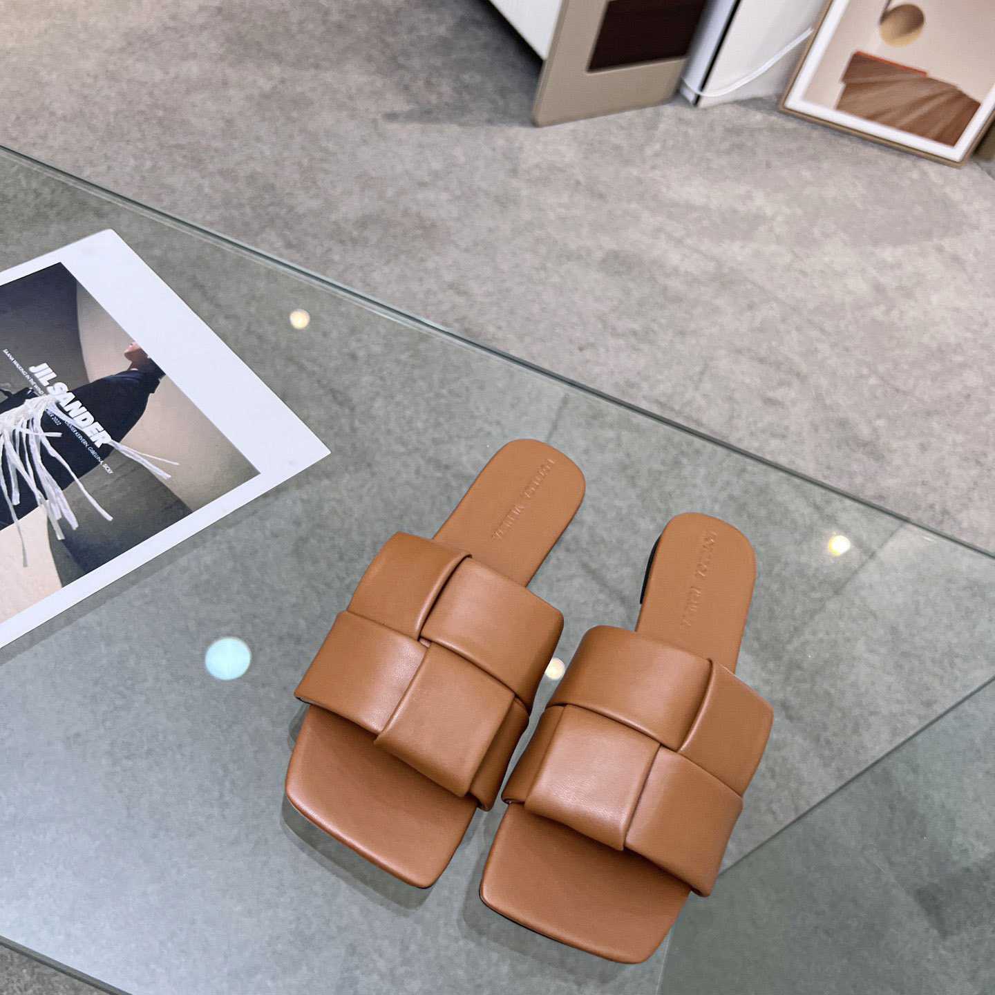 Bottega Veneta Patch Flat Mule - DopestKickz