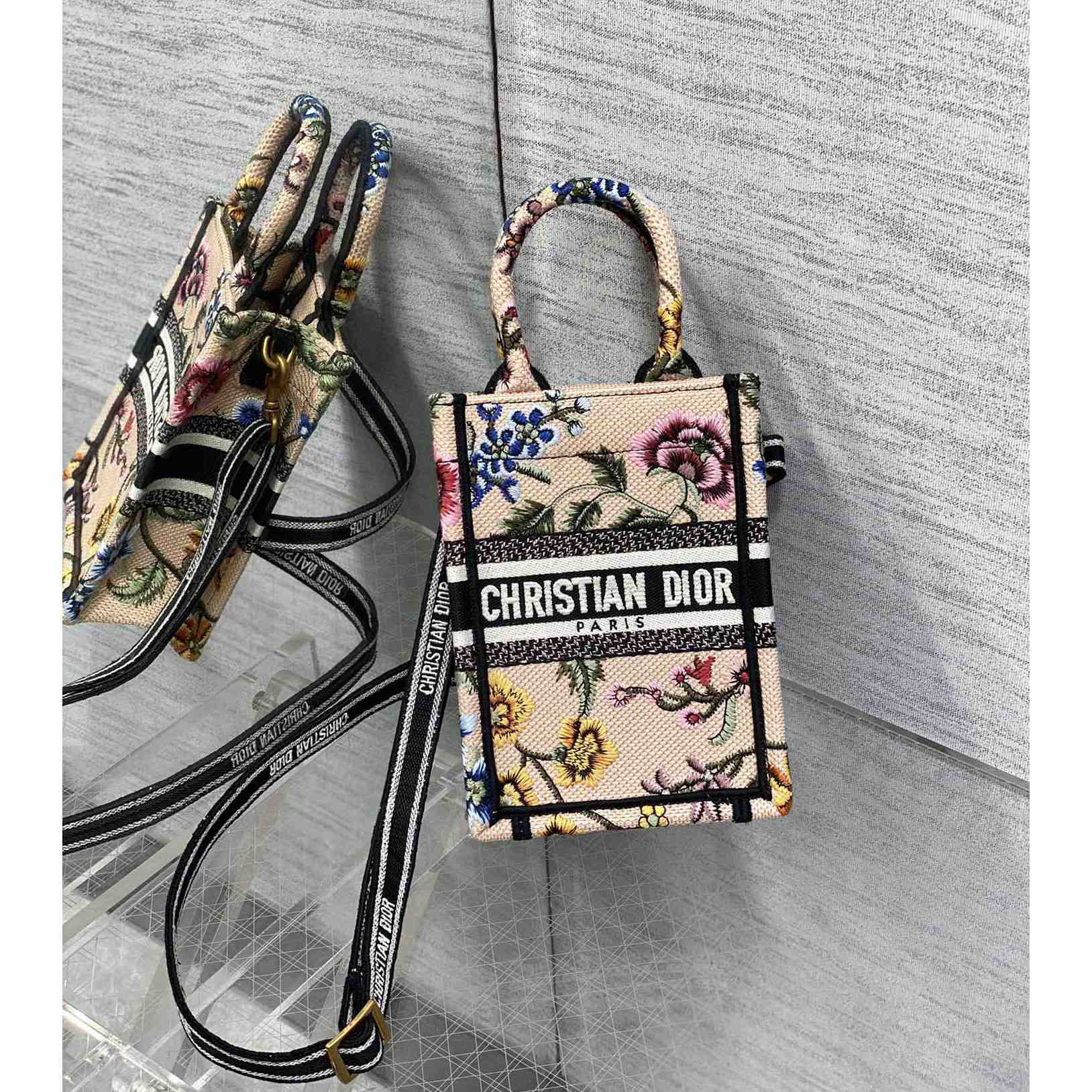 Dior Mini Dior Book Tote Phone Bag - DopestKickz