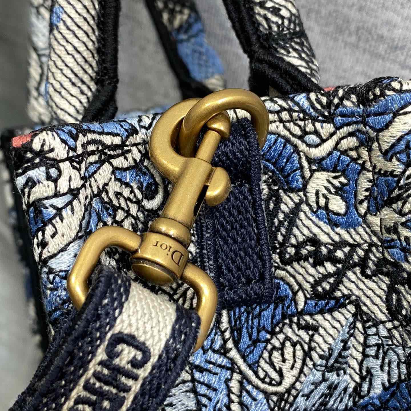 Dior Mini Dior Book Tote Phone Bag - DopestKickz