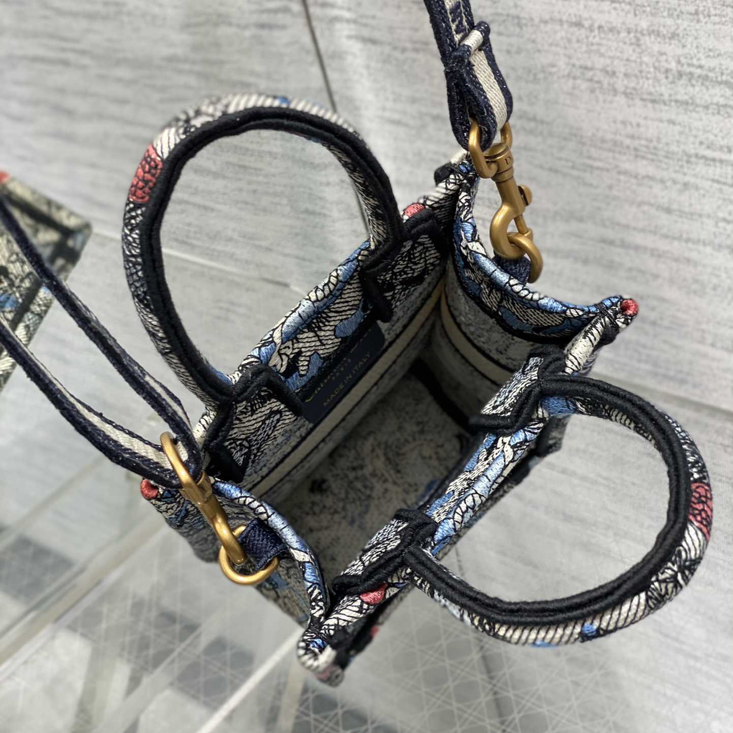 Dior Mini Dior Book Tote Phone Bag - DopestKickz