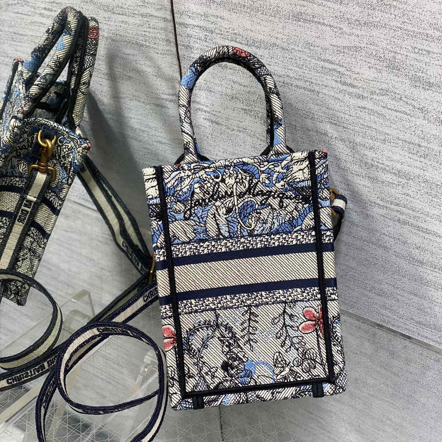 Dior Mini Dior Book Tote Phone Bag - DopestKickz