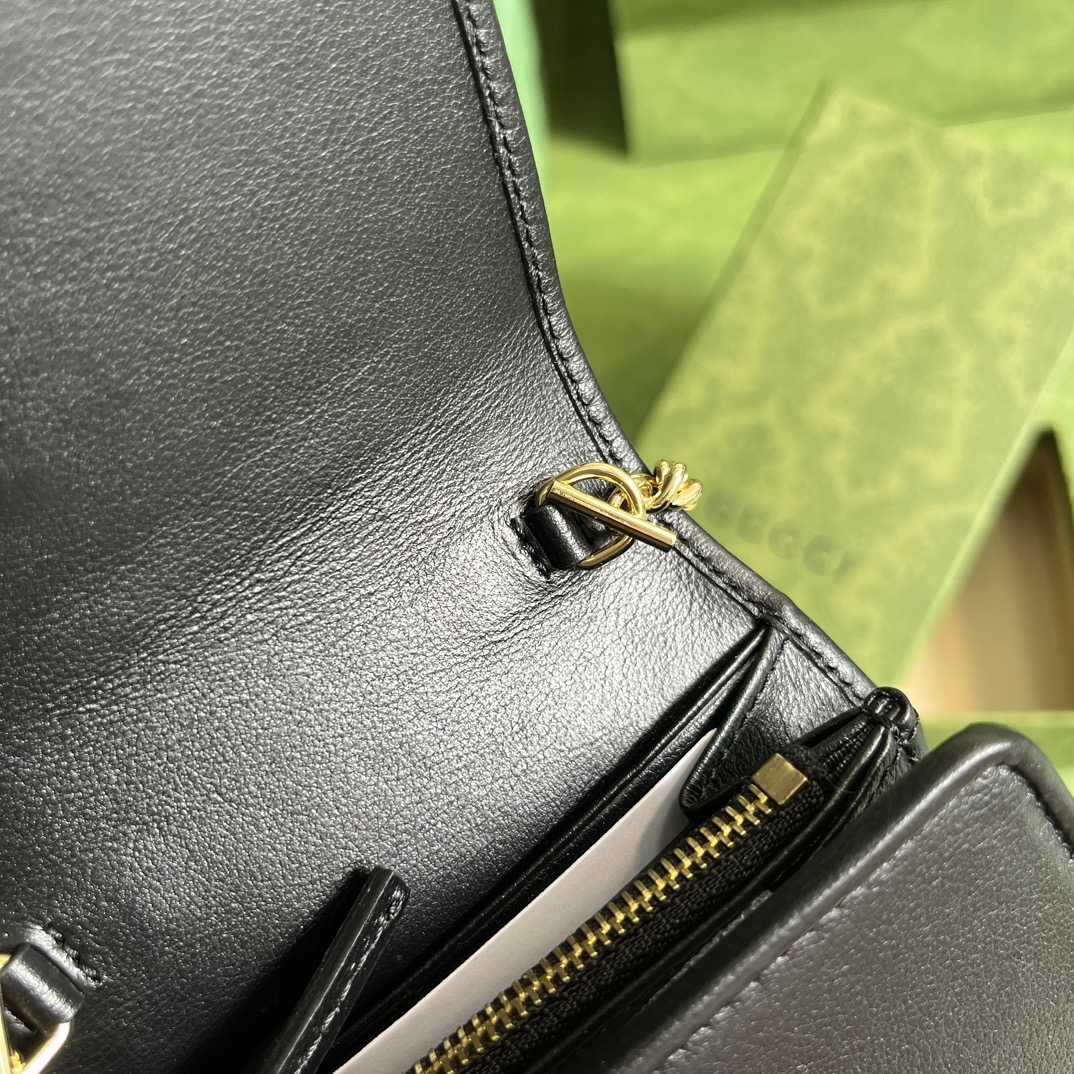 Gucci Blondie Medium Chain Wallet(12.5-11-2.5cm) - DopestKickz