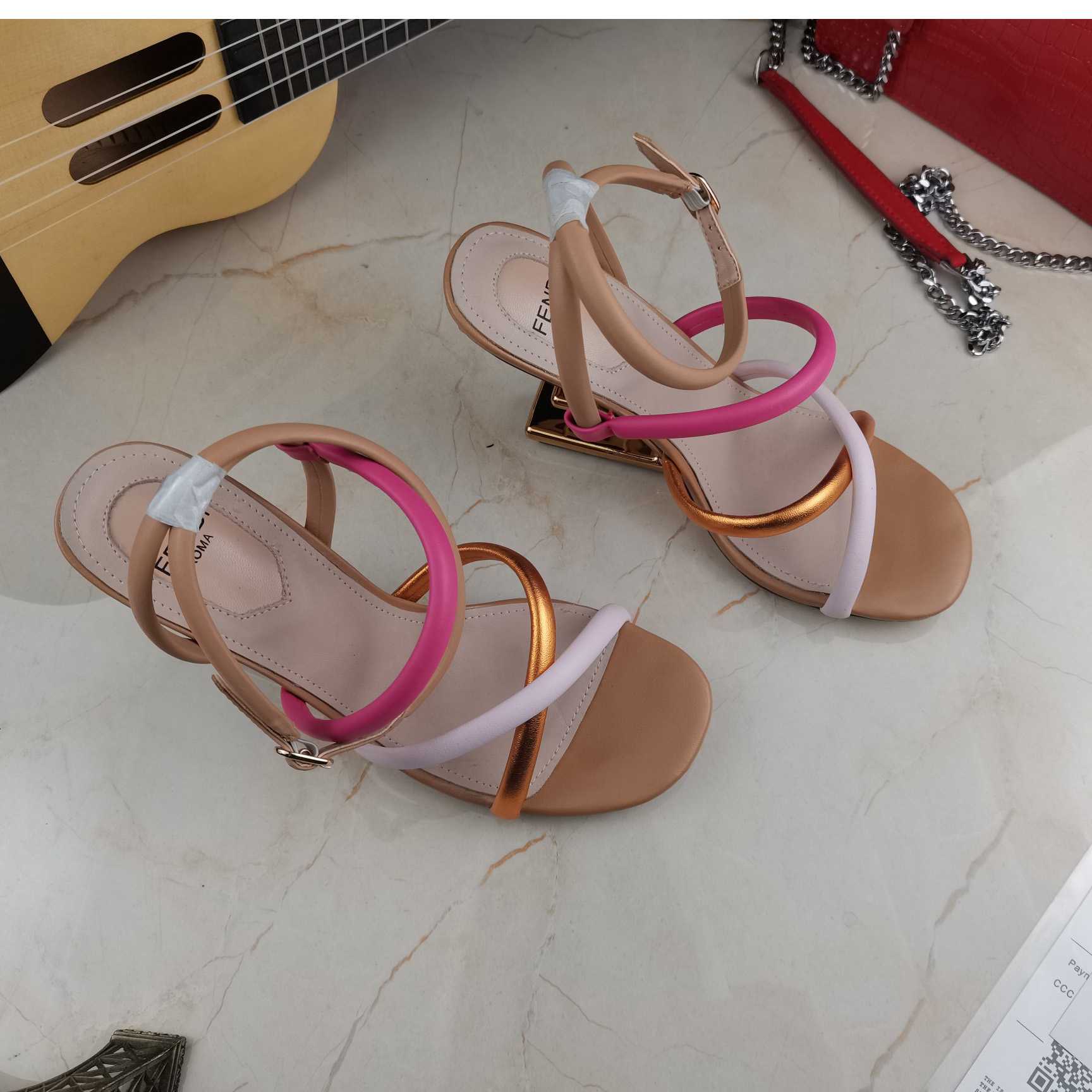 Fendi Women's Purple First Leather Sandal - DopestKickz