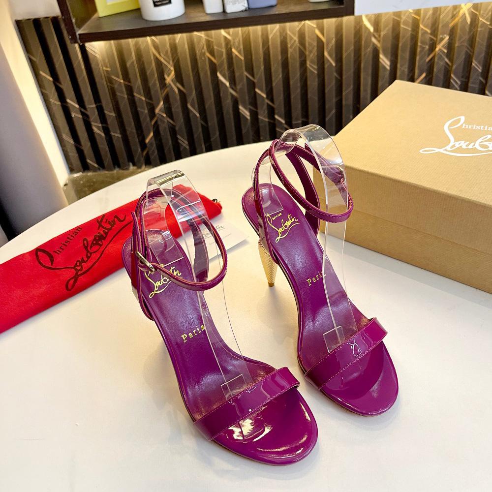 Christian Louboutin Lipqueen 105 Patent Leather Sandals - DopestKickz