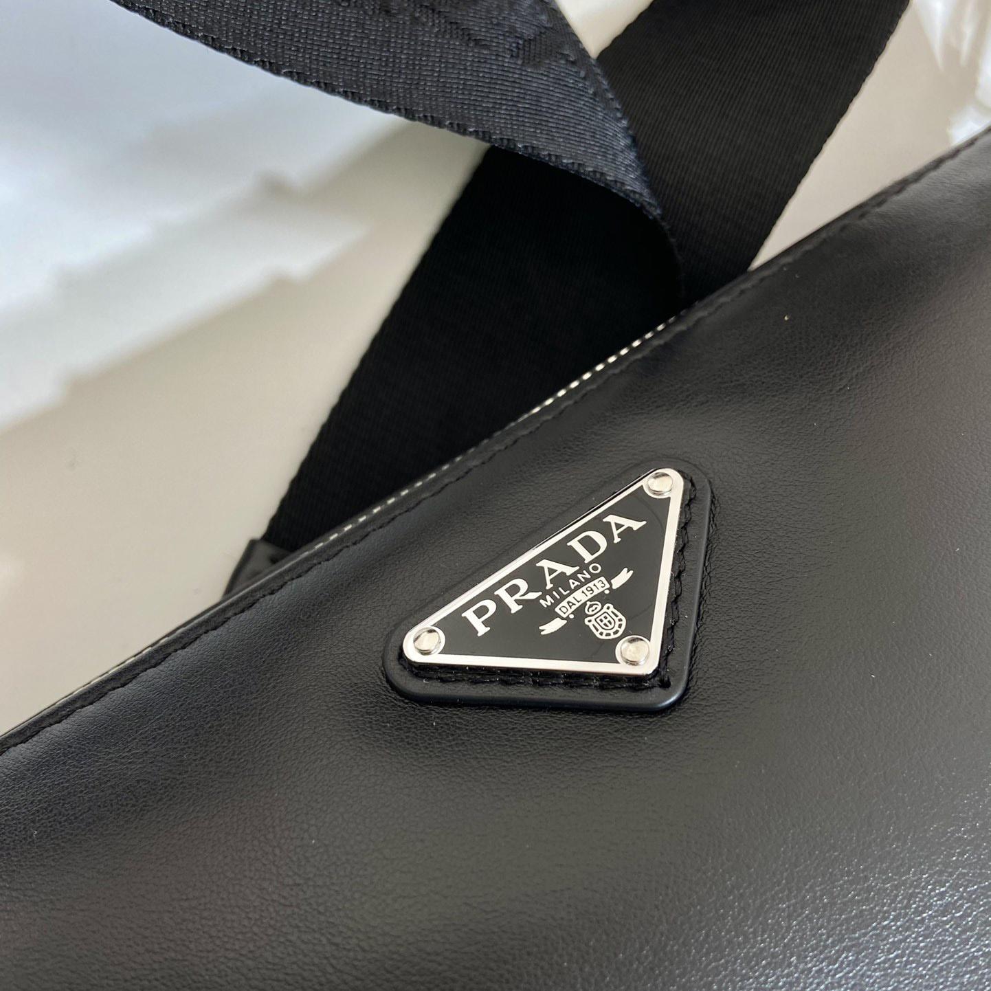 Prada Triangle Leather Bag - DopestKickz