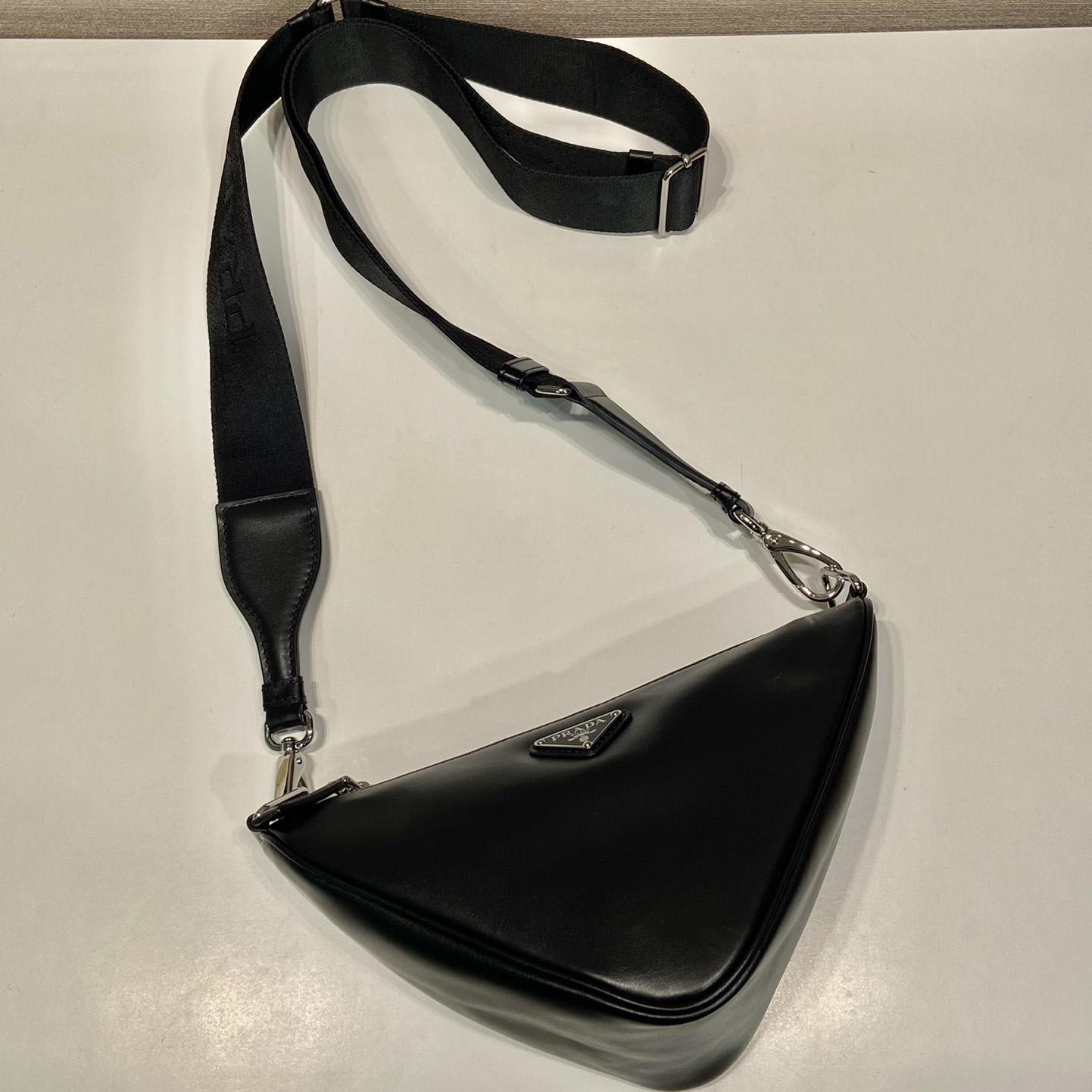 Prada Triangle Leather Bag - DopestKickz