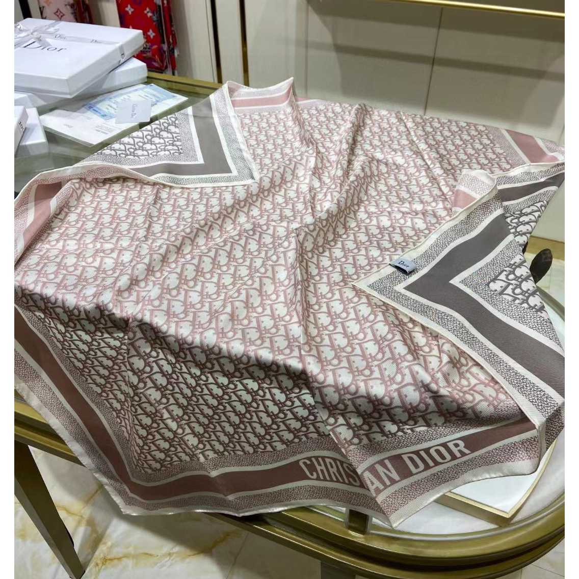 Dior Silk Oblique Scarf - DopestKickz