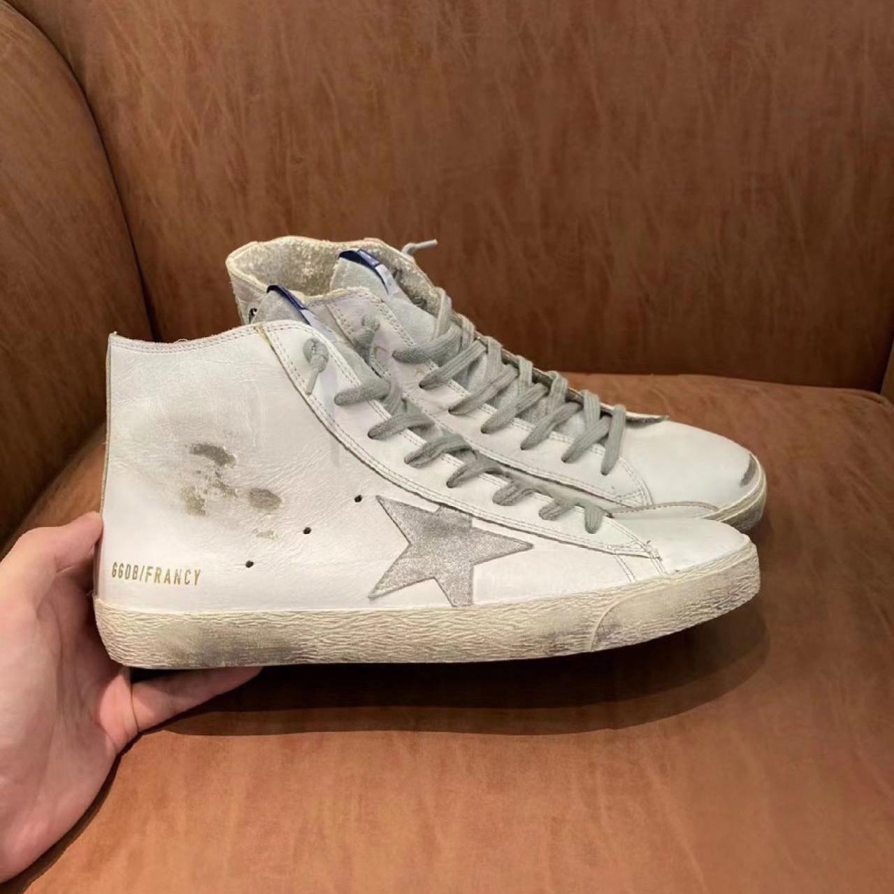 Golden Goose Francy Sneakers In Leather With Suede Star - DopestKickz
