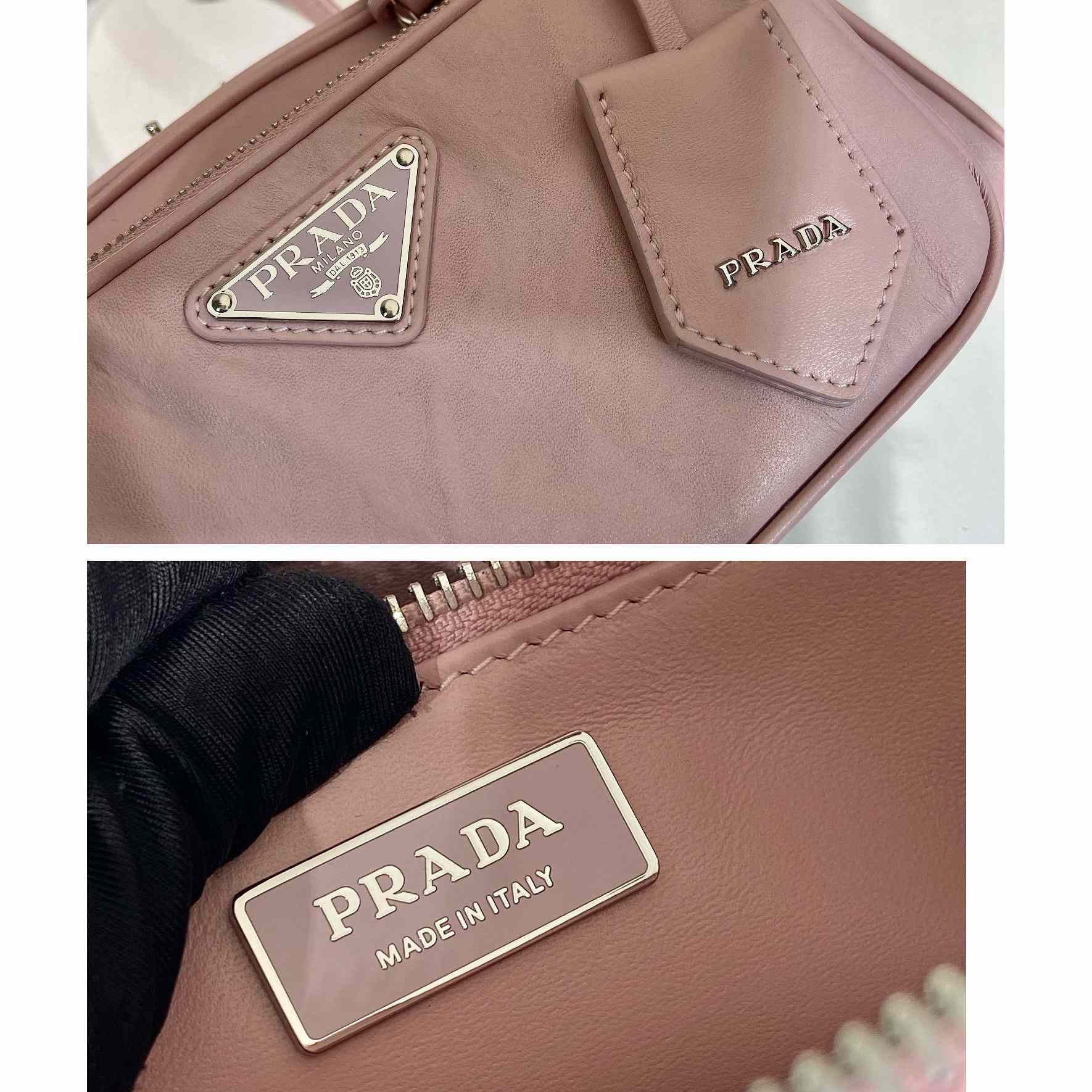Prada Antique Nappa Leather Multi-pocket Top-handle Bag - DopestKickz