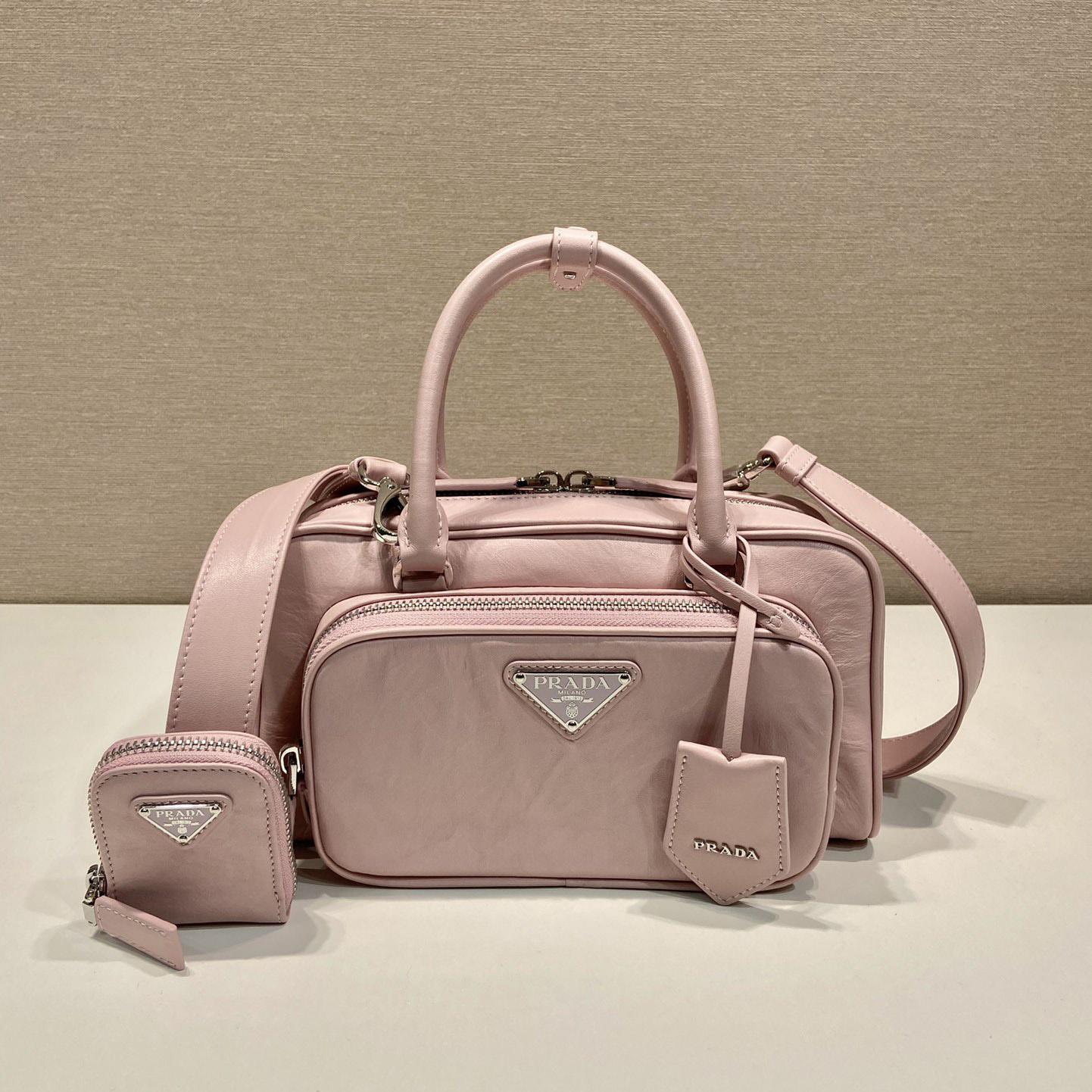 Prada Antique Nappa Leather Multi-pocket Top-handle Bag - DopestKickz