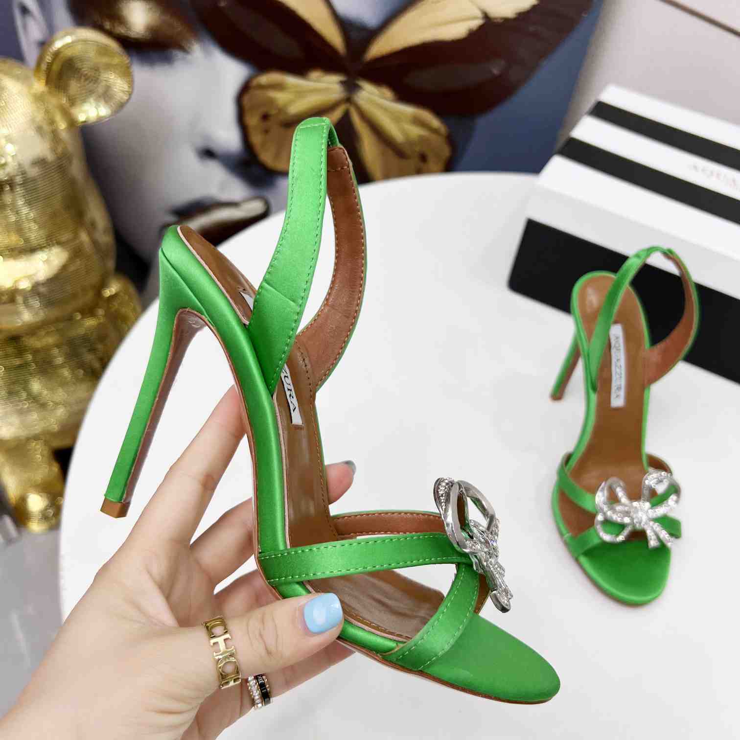 Aquazzura Babe Sandal 105 - DopestKickz