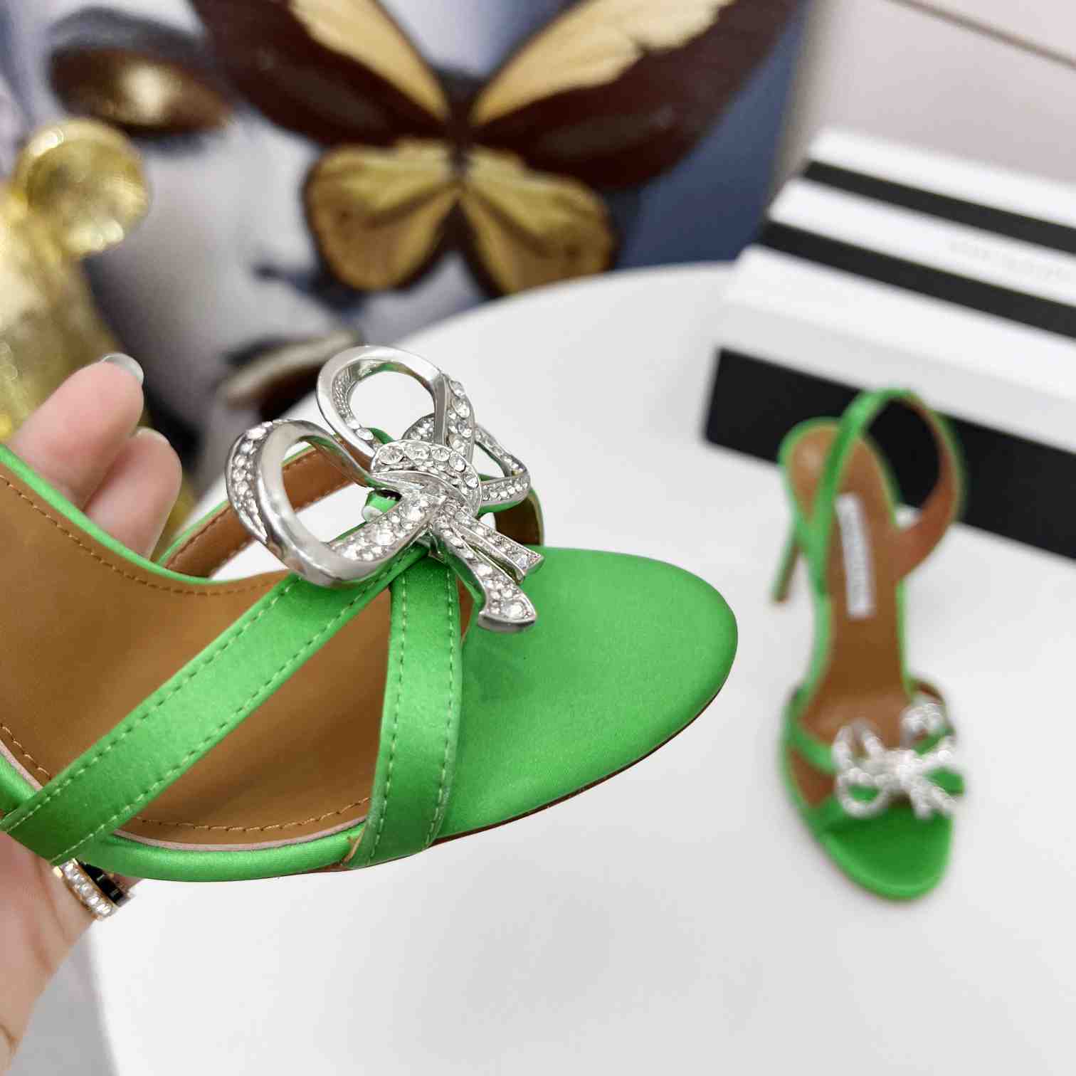 Aquazzura Babe Sandal 105 - DopestKickz