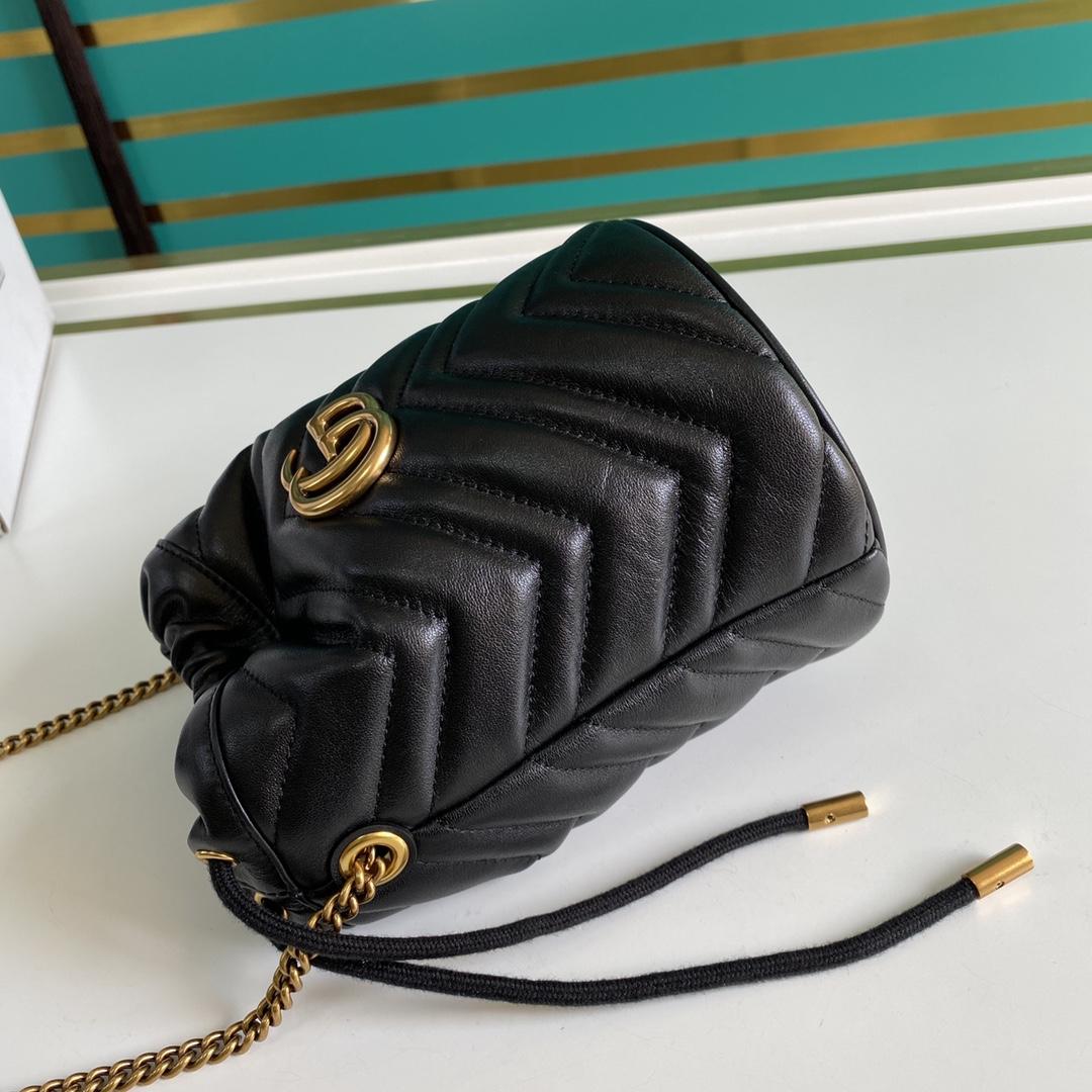 Gucci GG Marmont Mini Bucket Bag(19-17cm) - DopestKickz