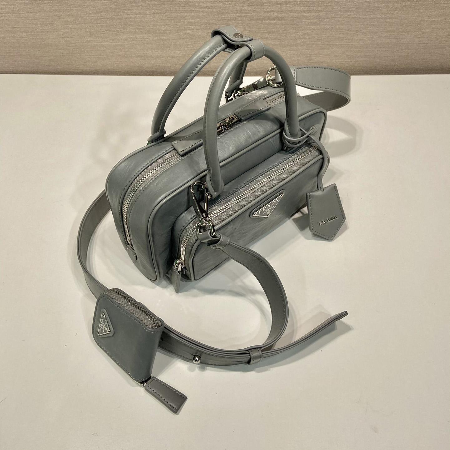 Prada Antique Nappa Leather Multi-pocket Top-handle Bag - DopestKickz