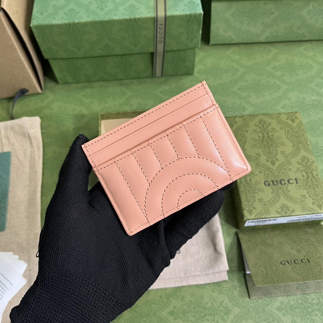 Gucci GG Marmont Matelassé Card Case(10-7cm) - DopestKickz